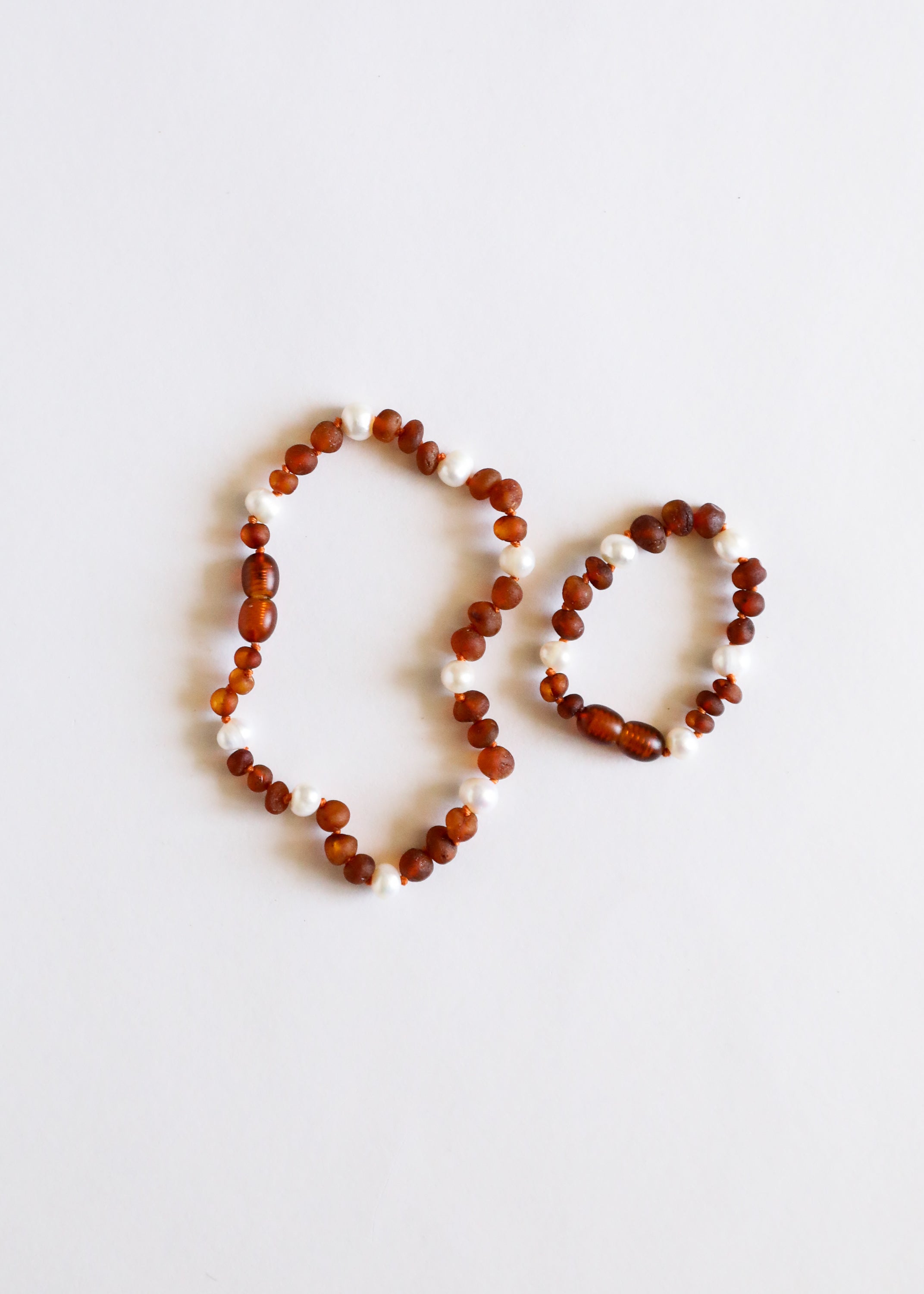 CanyonLeaf Raw Cognac Baltic Amber + Pearl Halo || Anklet or Bracelet — bracelet category context