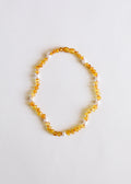 CanyonLeaf Raw Honey Baltic Amber + Pearl Halo || Necklace — main product shot