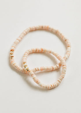 Pure Sea Shell + 14k Gold Filled || Stretch Anklet or Bracelet