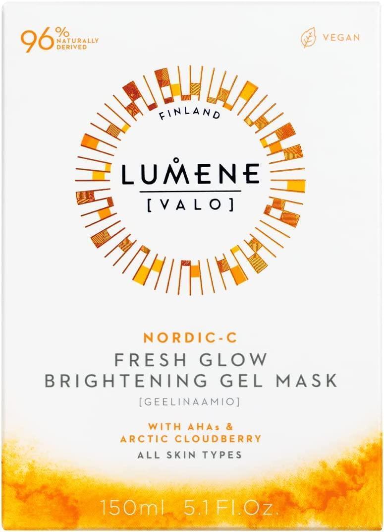 Lumene Brightening Gel Face Mask - Vegan Skincare with Cloudberry Extract & AHA Acids