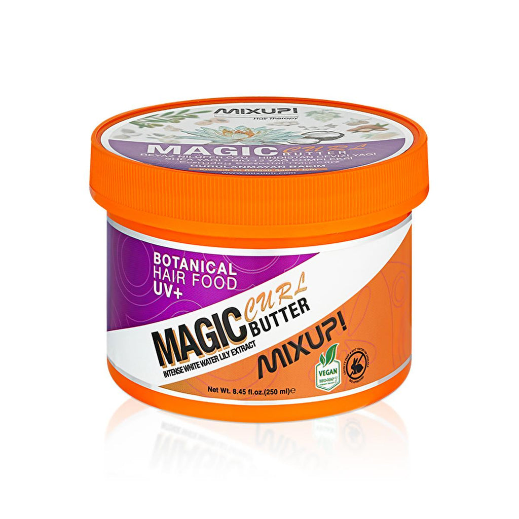 Mixup Magic Butter Curl: Vegan Curl Defining Cream for Frizz Control, Hydration & UV Protection - The Ultimate Curly Hair Product.