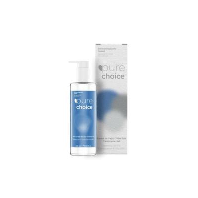 Pure Choice Facial Cleansing Gel for Oily & Combination Skin | Paraben & Alcohol-Free Face Wash, Plant-Based Acne Treatment & Pore Cleanser - 400ml
