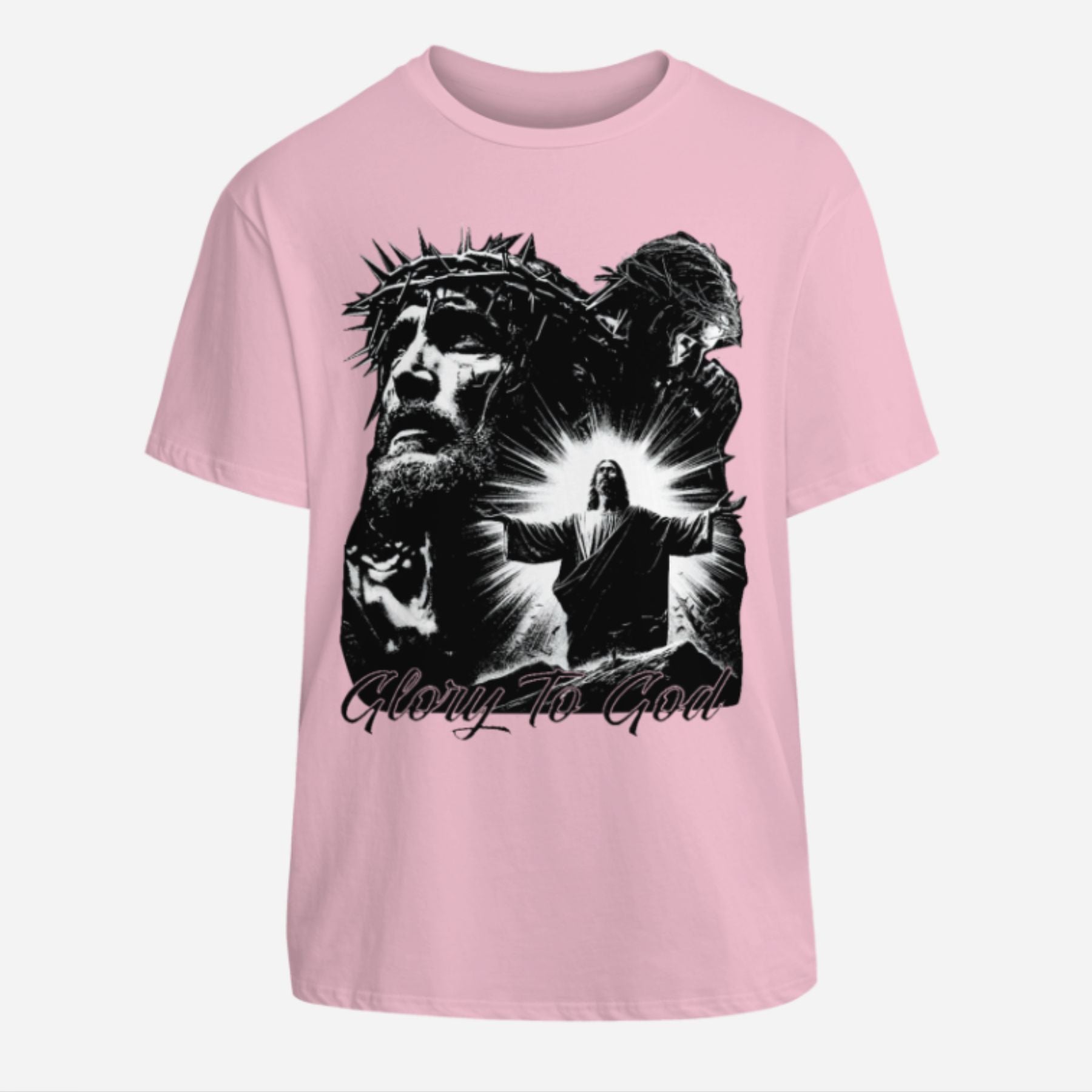 Pasimax "Glory To God" Jesus T-Shirt — back view