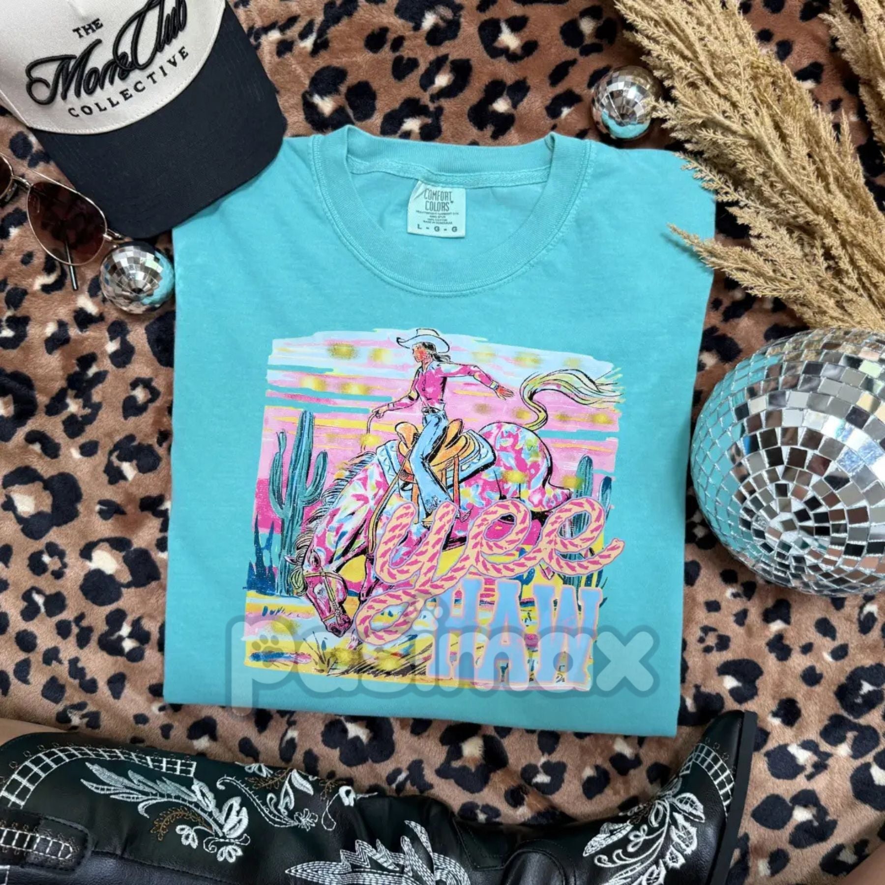 Pasimax YEE HAW Comfort Colors T-shirt — back view