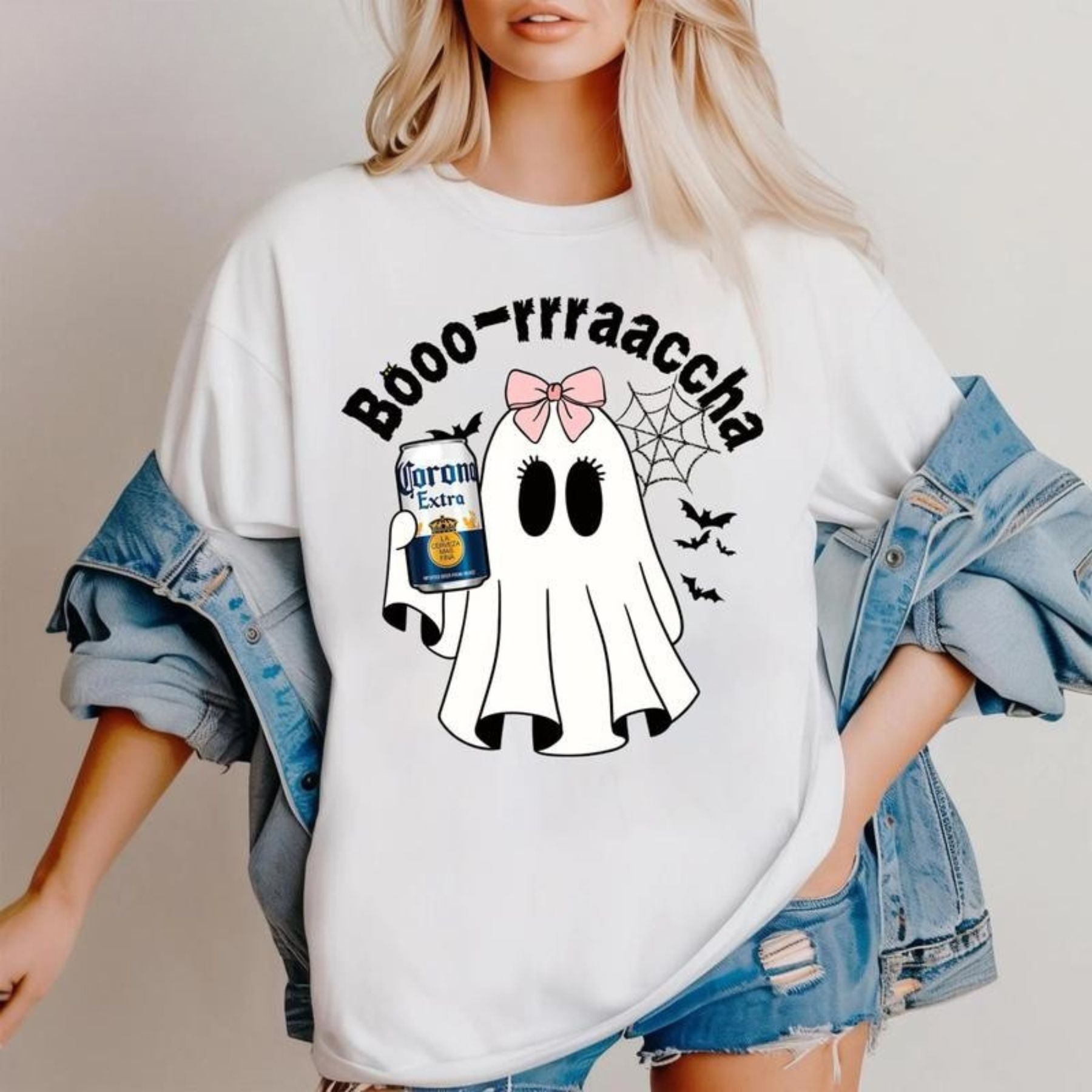 Pasimax Boo-zy Ghost Halloween T-Shirt — back view