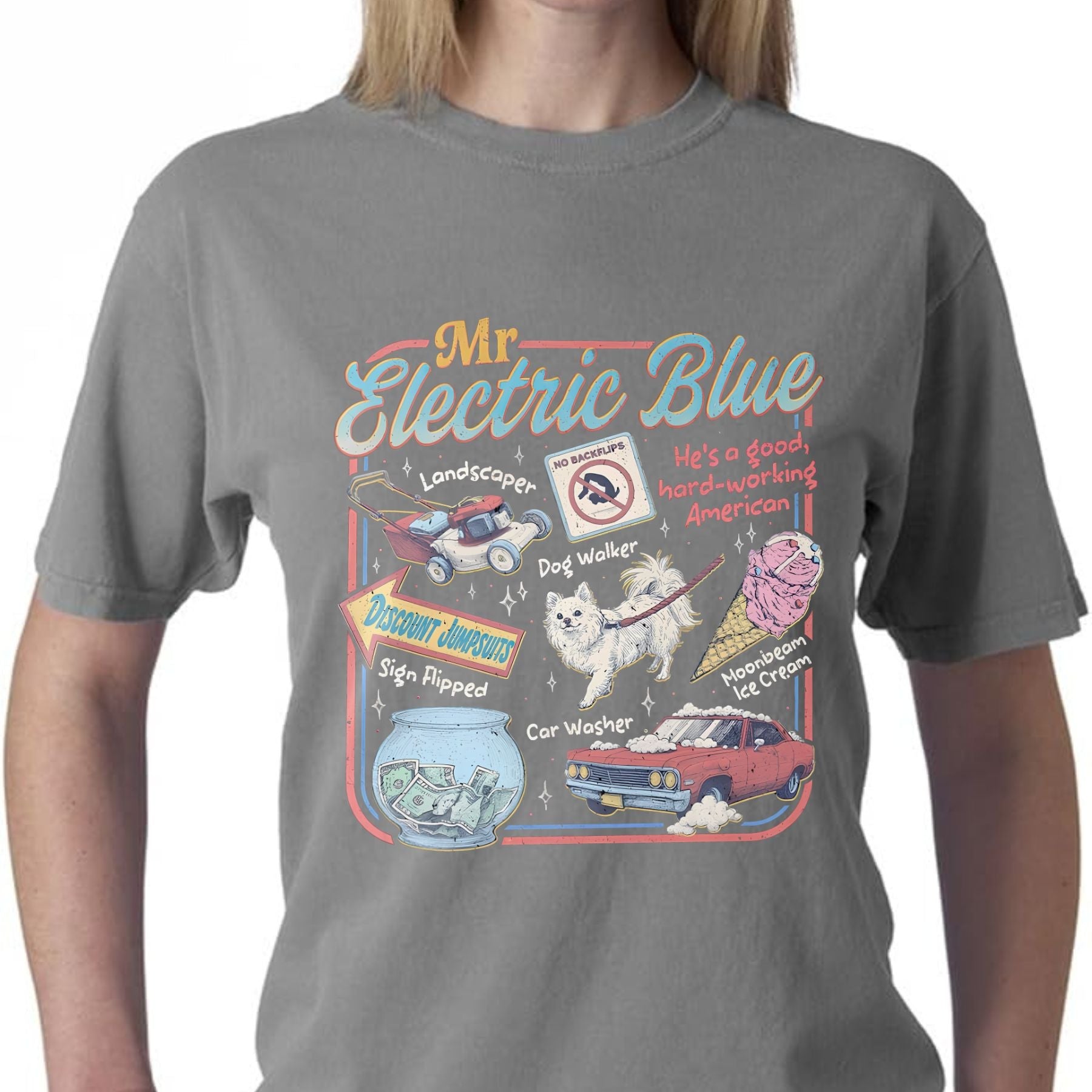 Pasimax Retro America Band Tee — back view