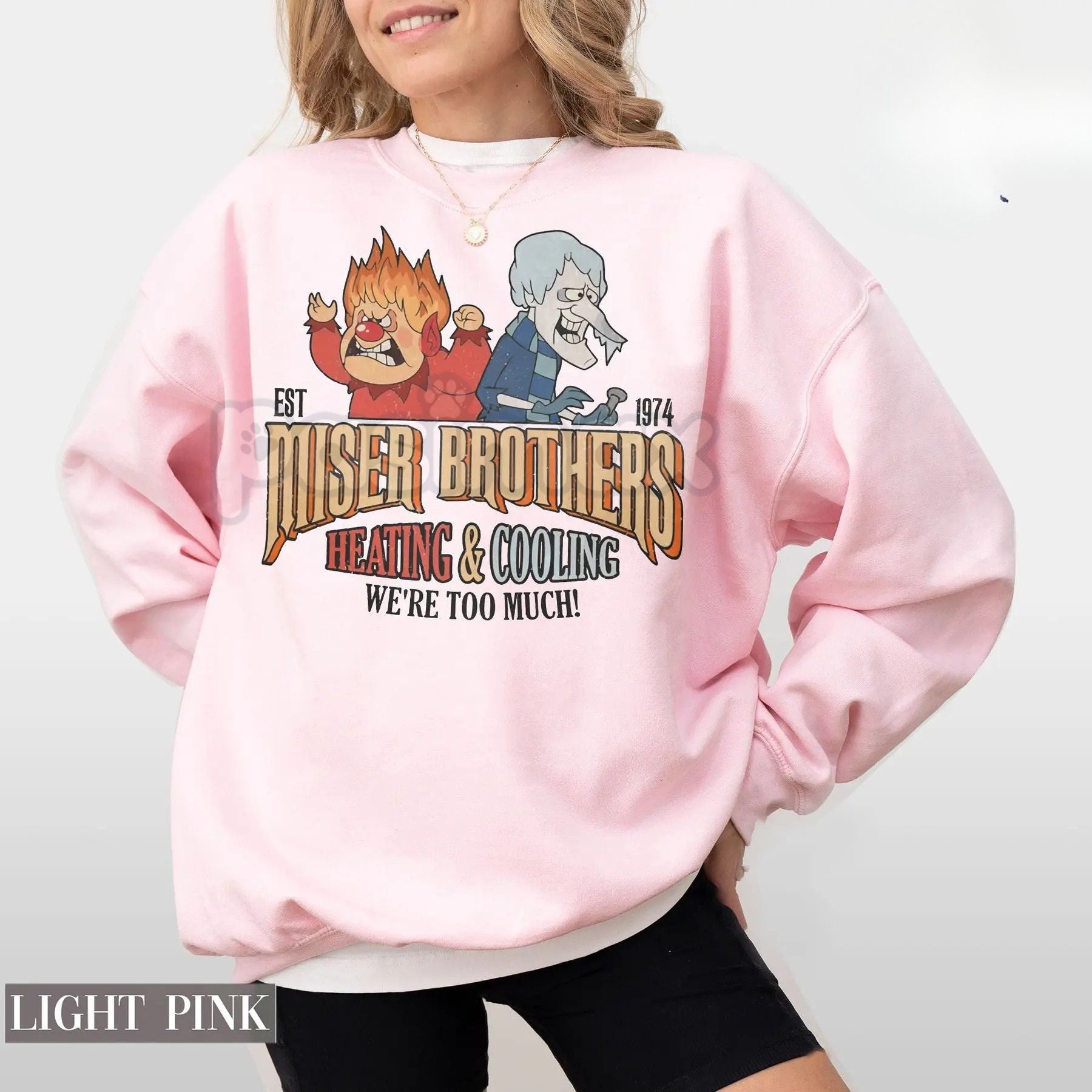 Pasimax Miser Brothers "We Are Too Much" Heating and Cooling Shirt & Sweater – The Year Without A Santa Claus Holiday Apparel