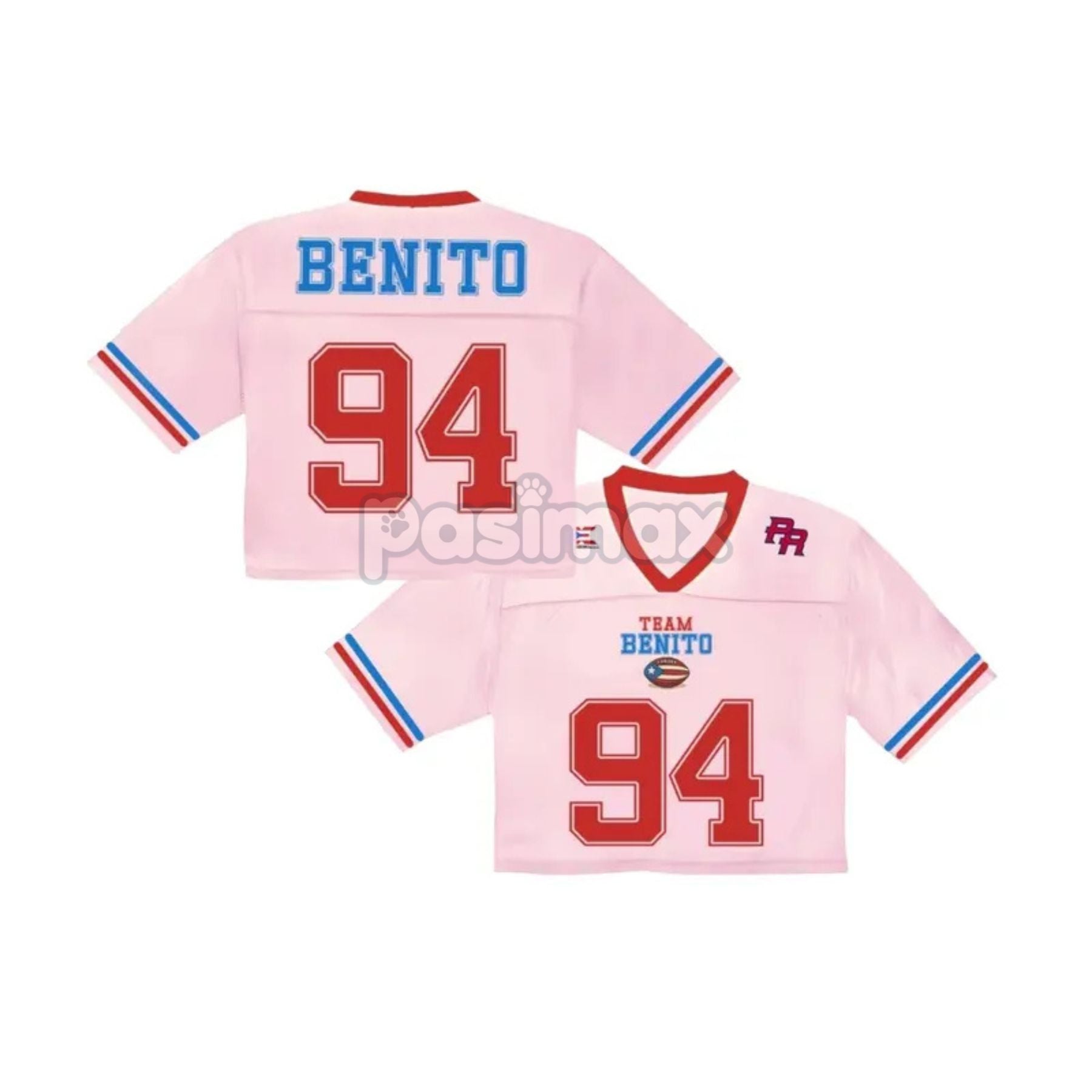 Pasimax Team Benito Puerto Rico Crop Top Football Jersey — side view