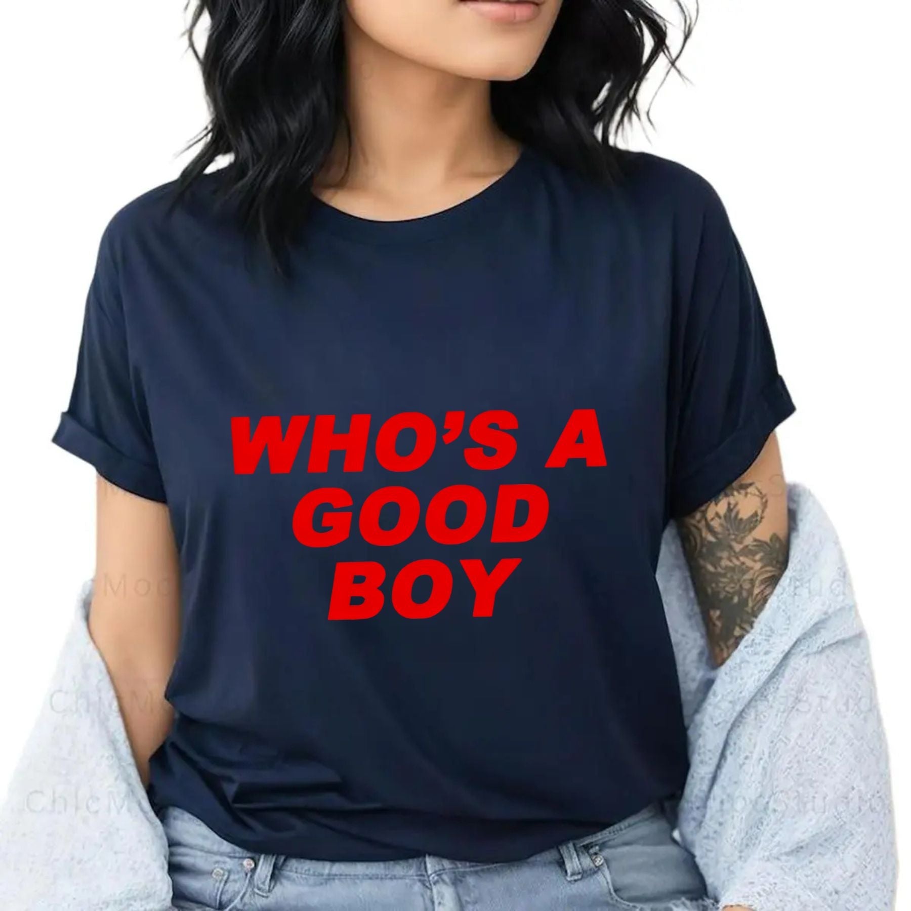 Pasimax "Who's A Good Boy" Nostalgic T-Shirt — back view