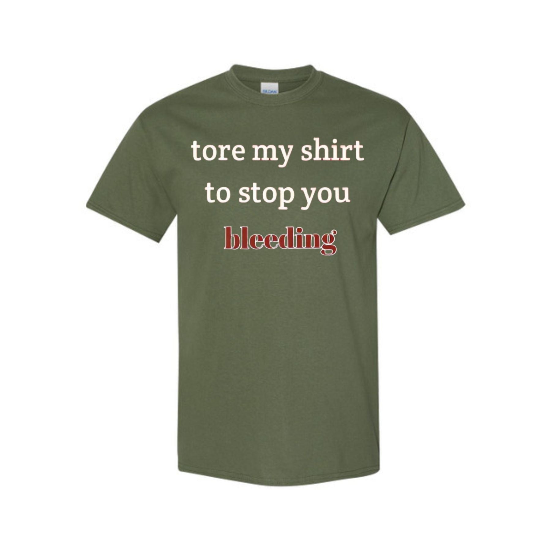 Pasimax "Tore My Shirt To Stop You Bleeding" T-Shirt — back view