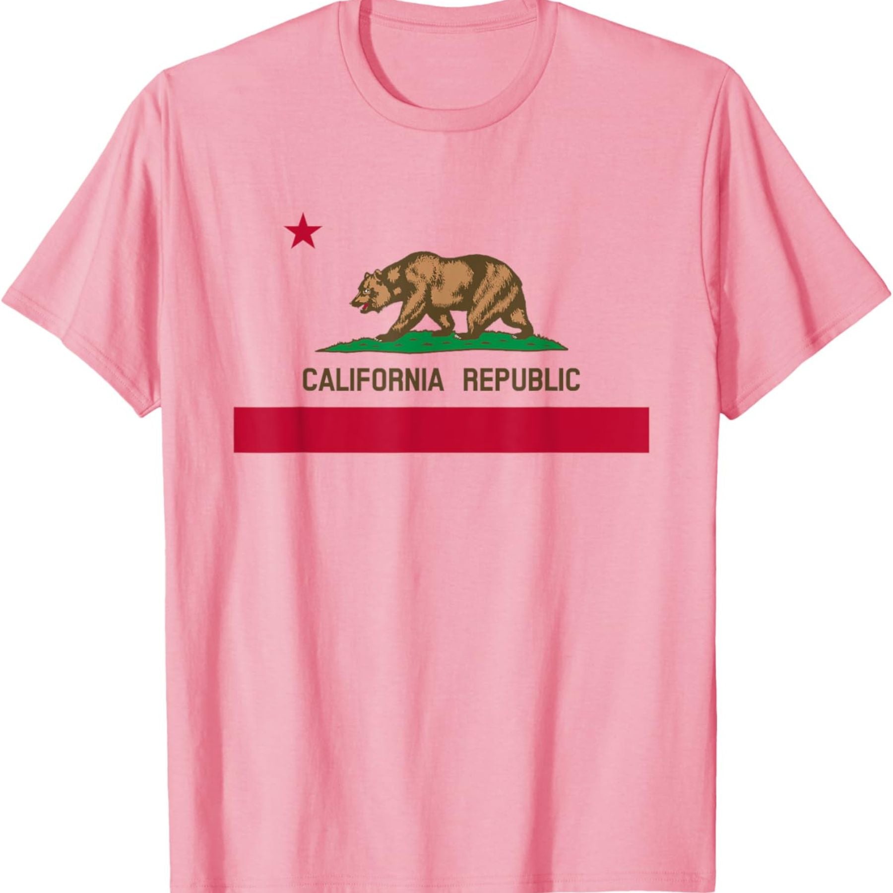 Pasimax California Republic Flag T-Shirt — back view