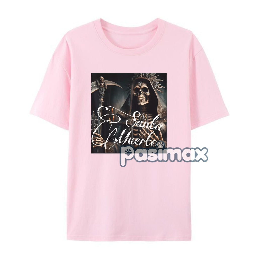 Pasimax Men's Santa Muerte Knight Graphic Tee — back view