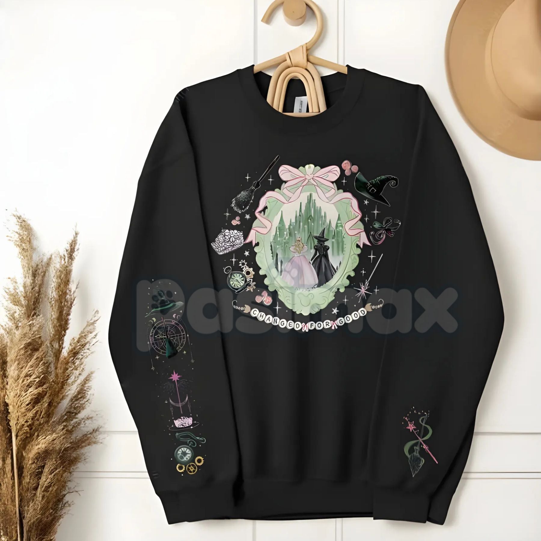 Pasimax Enchanted Emerald Friendship Sweatshirt – Magical Best Friend Matching Crewneck — back view