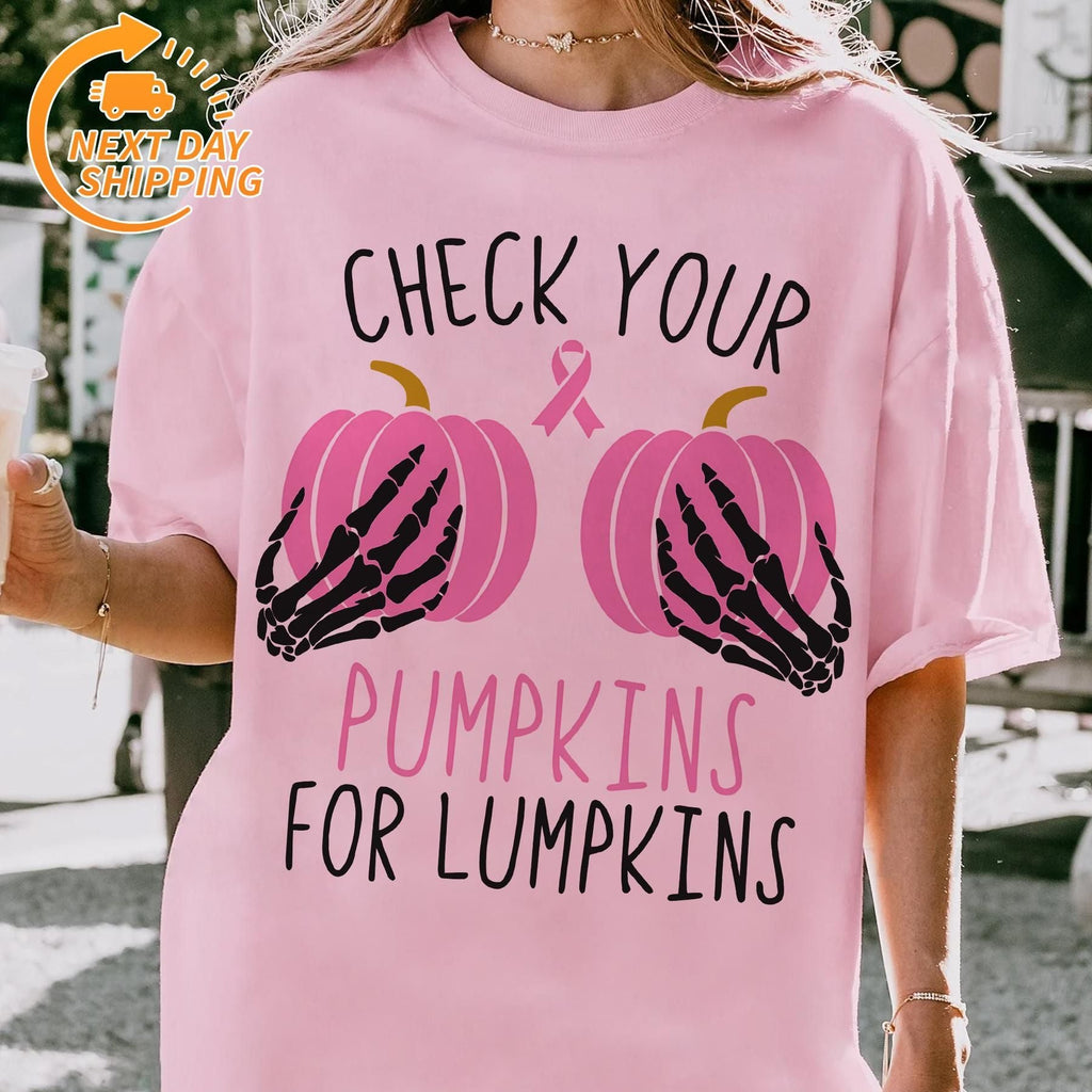 Pasimax "In October We Wear Pink" Horror T-Shirt — side view