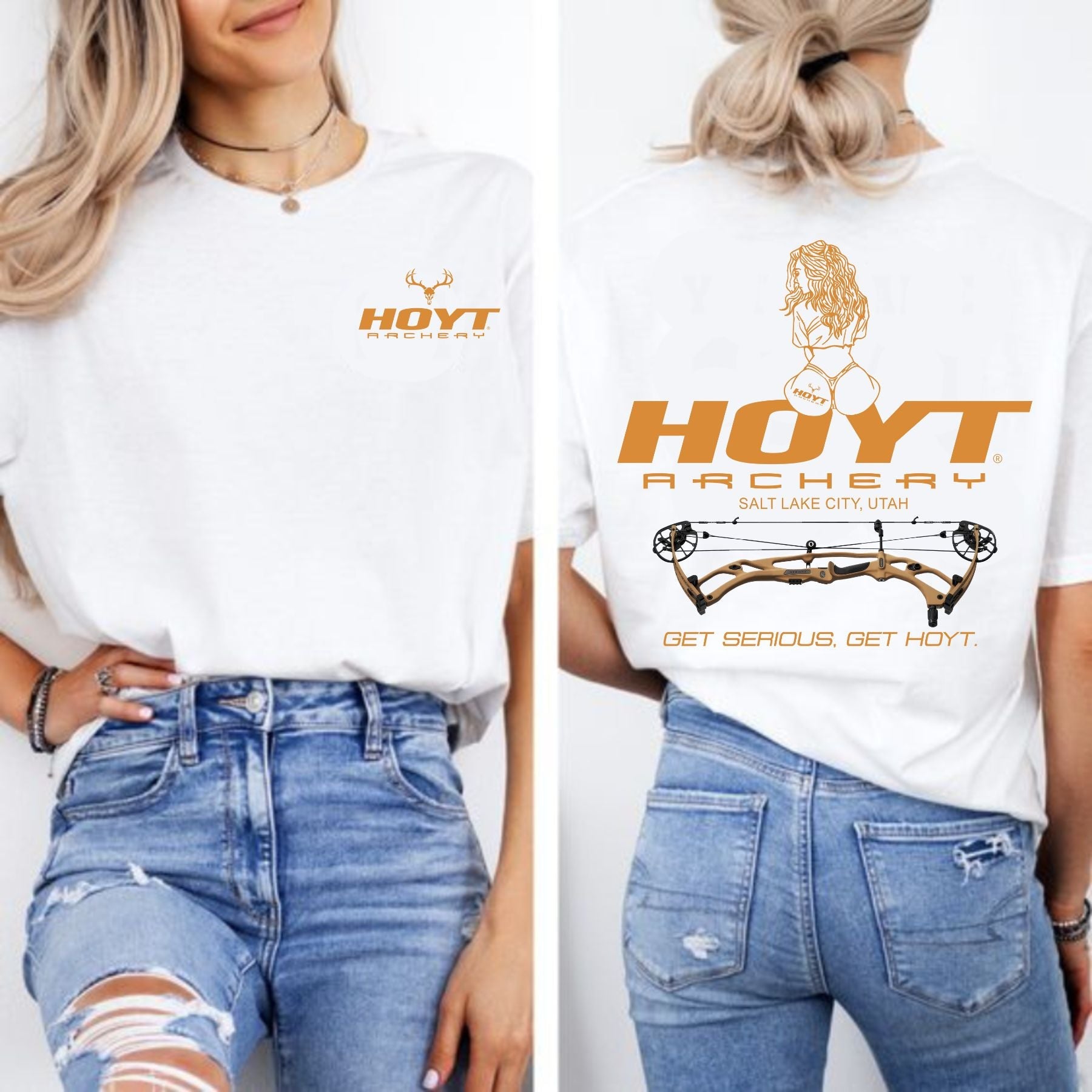 Pasimax 2025 "Sexy Girl" Hoyt Archery T-Shirt — back view
