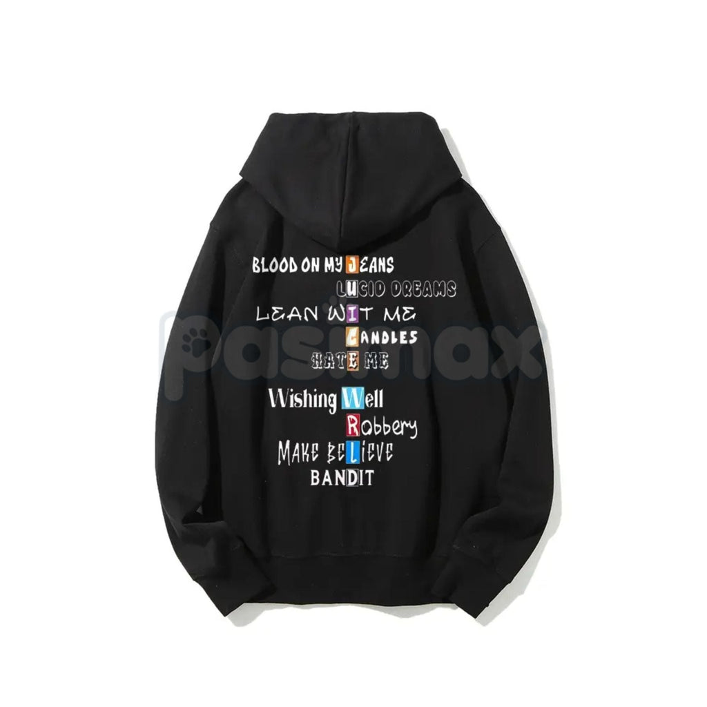 Pasimax Juice 999 Hip Hop Rapper Hoodie – Legends Never Die Concert Tour Pullover, Fan Merch & Streetwear, Unisex — back view