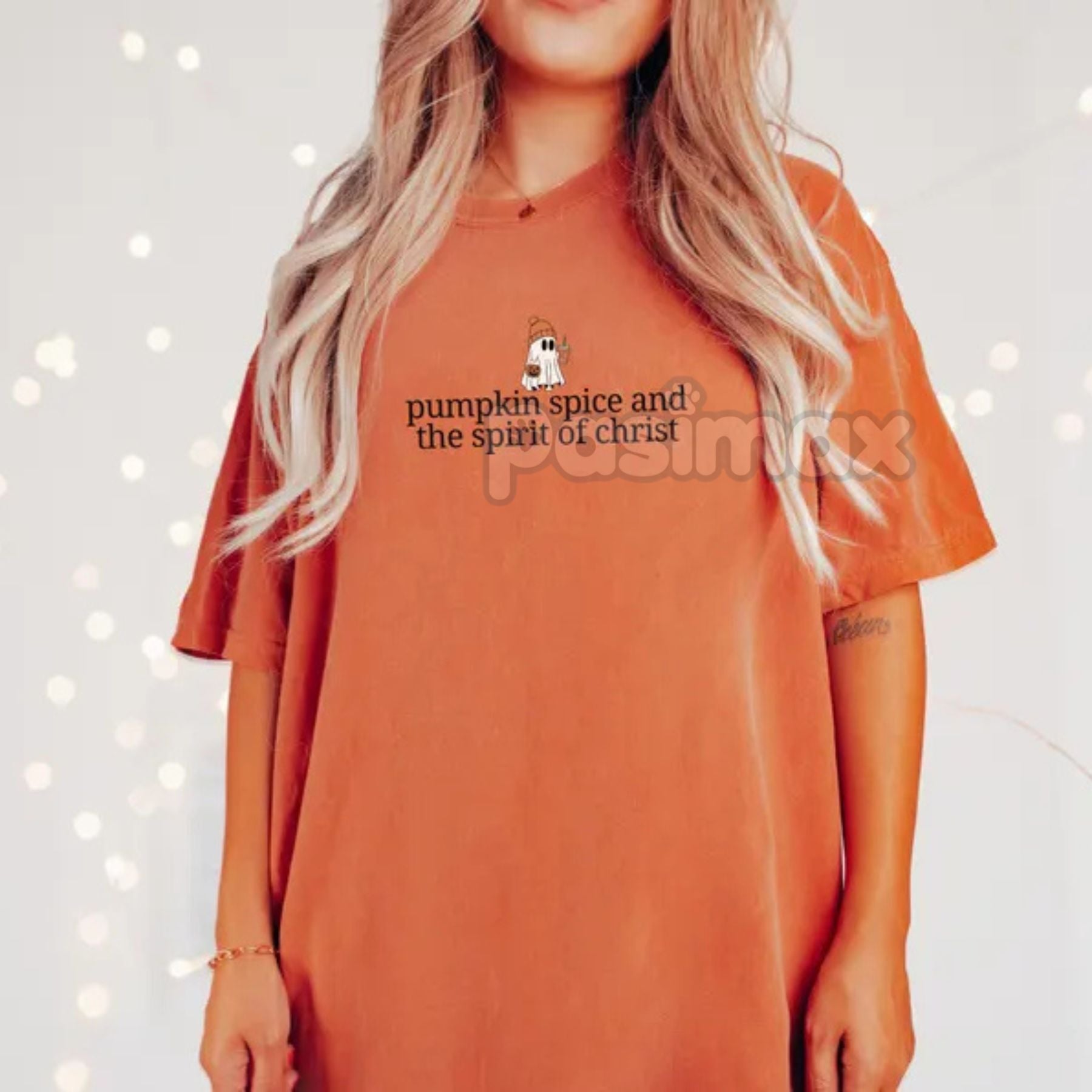 Pasimax 'Boo-lieve In Jesus' Christian Halloween Shirt — back view