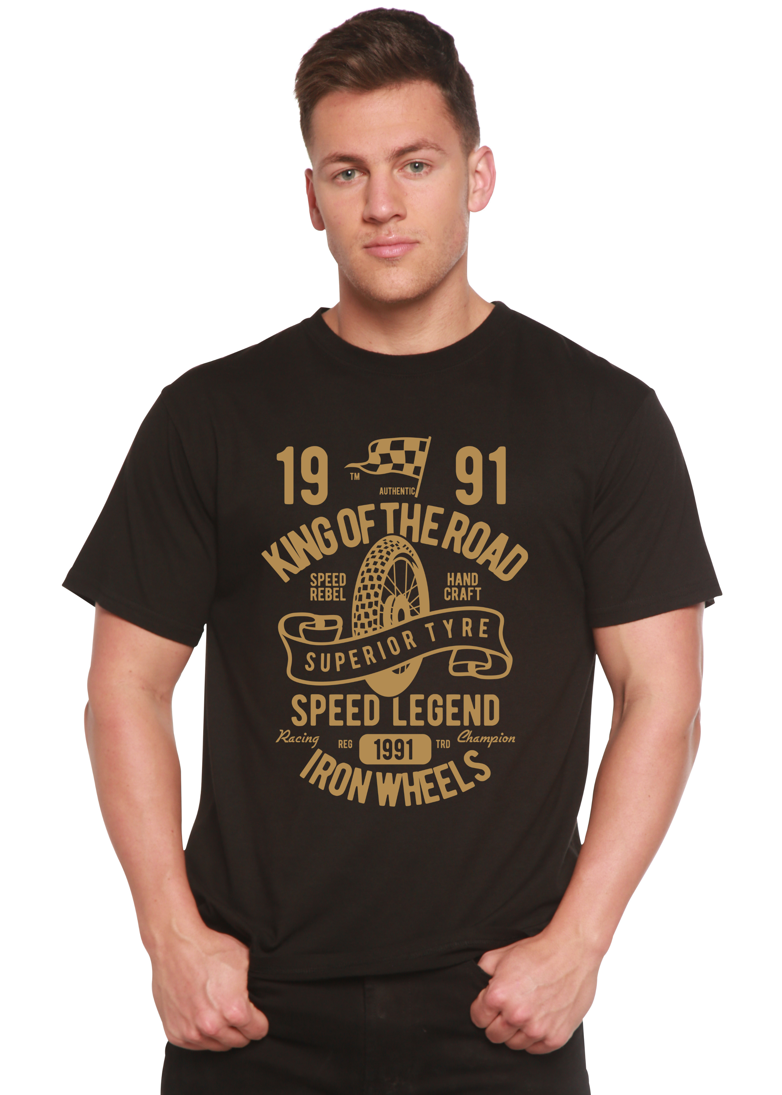 Spun Bamboo Superior Type Spun Bamboo® Men's Bamboo Viscose/Organic Cotton Short Sleeve Graphic T-Shirt — main product shot