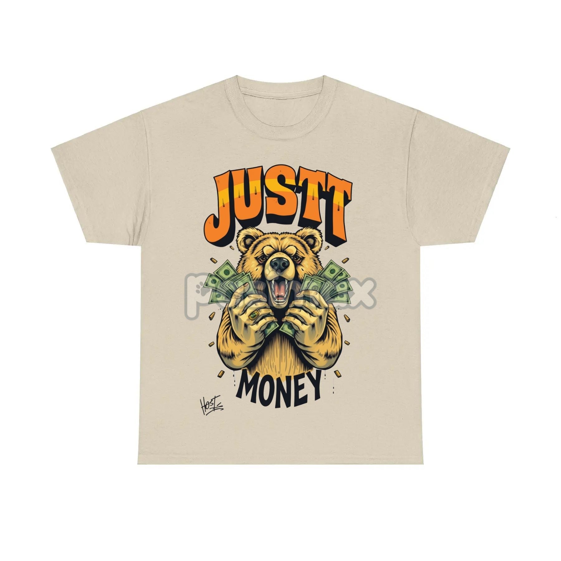 Pasimax Bear Graphic Streetwear Tee — back view