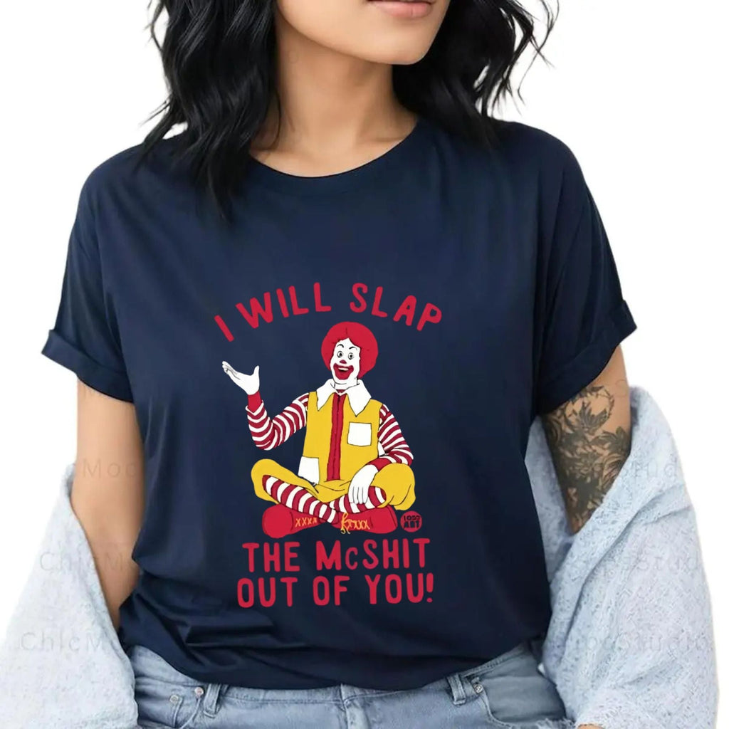 Pasimax "I Will Slap The Mcsh*t" Statement Tee — back view
