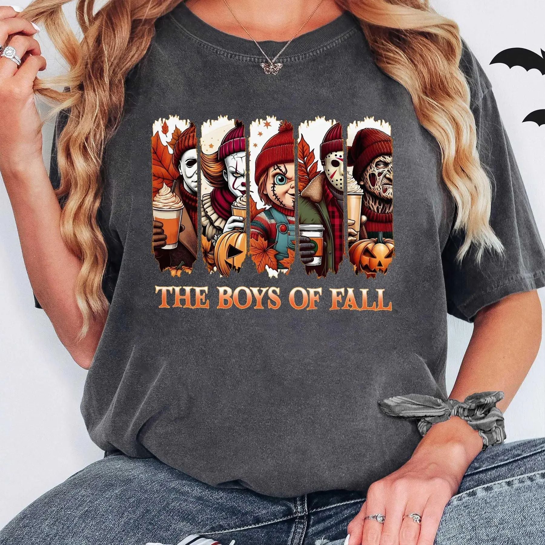 Pasimax 'The Boys Of Fall' Horror Shirt — back view