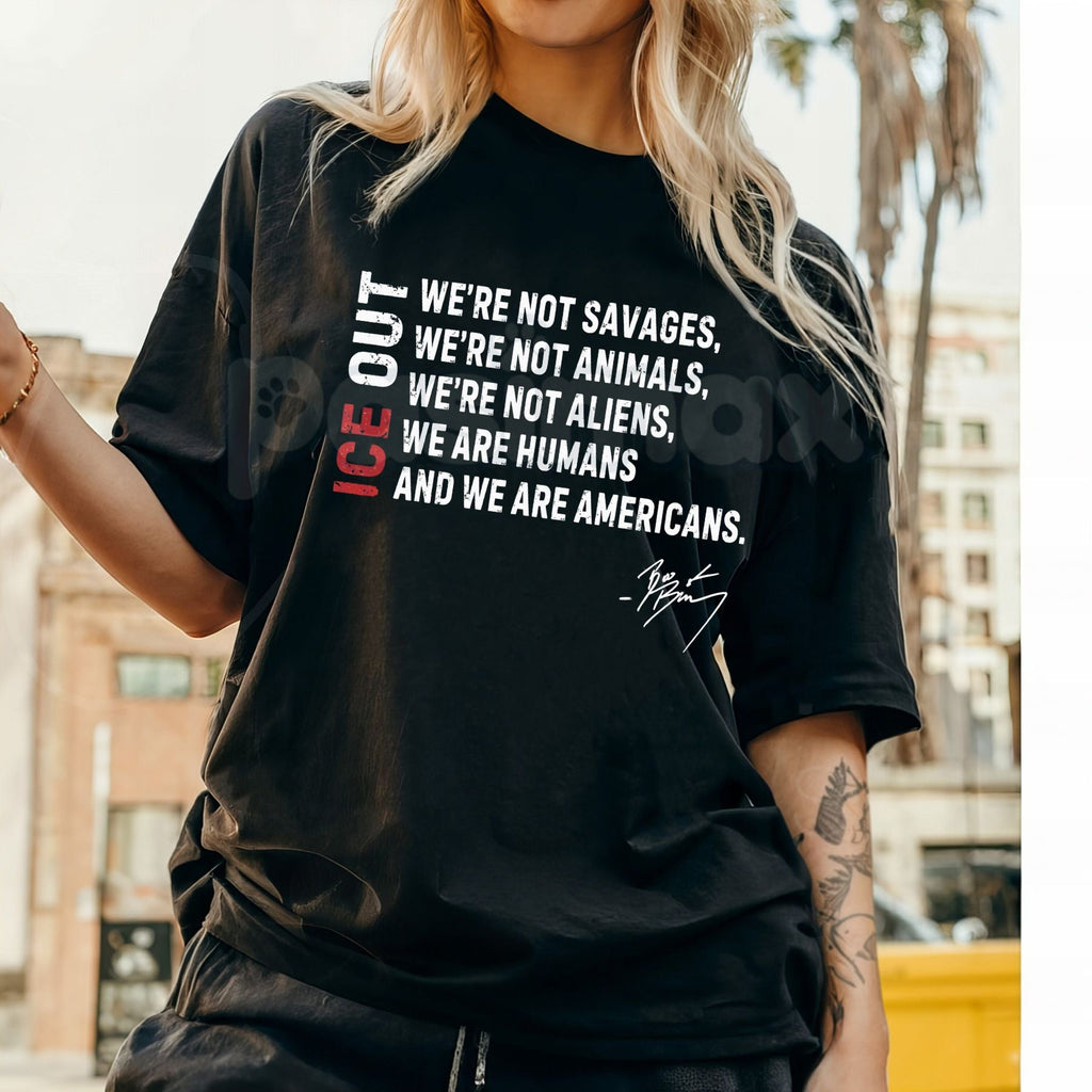 Pasimax Retro "I.C.E. Out" Political Activist T-Shirt - Vintage Social Justice Graphic Tee, Human Rights Immigration Reform S