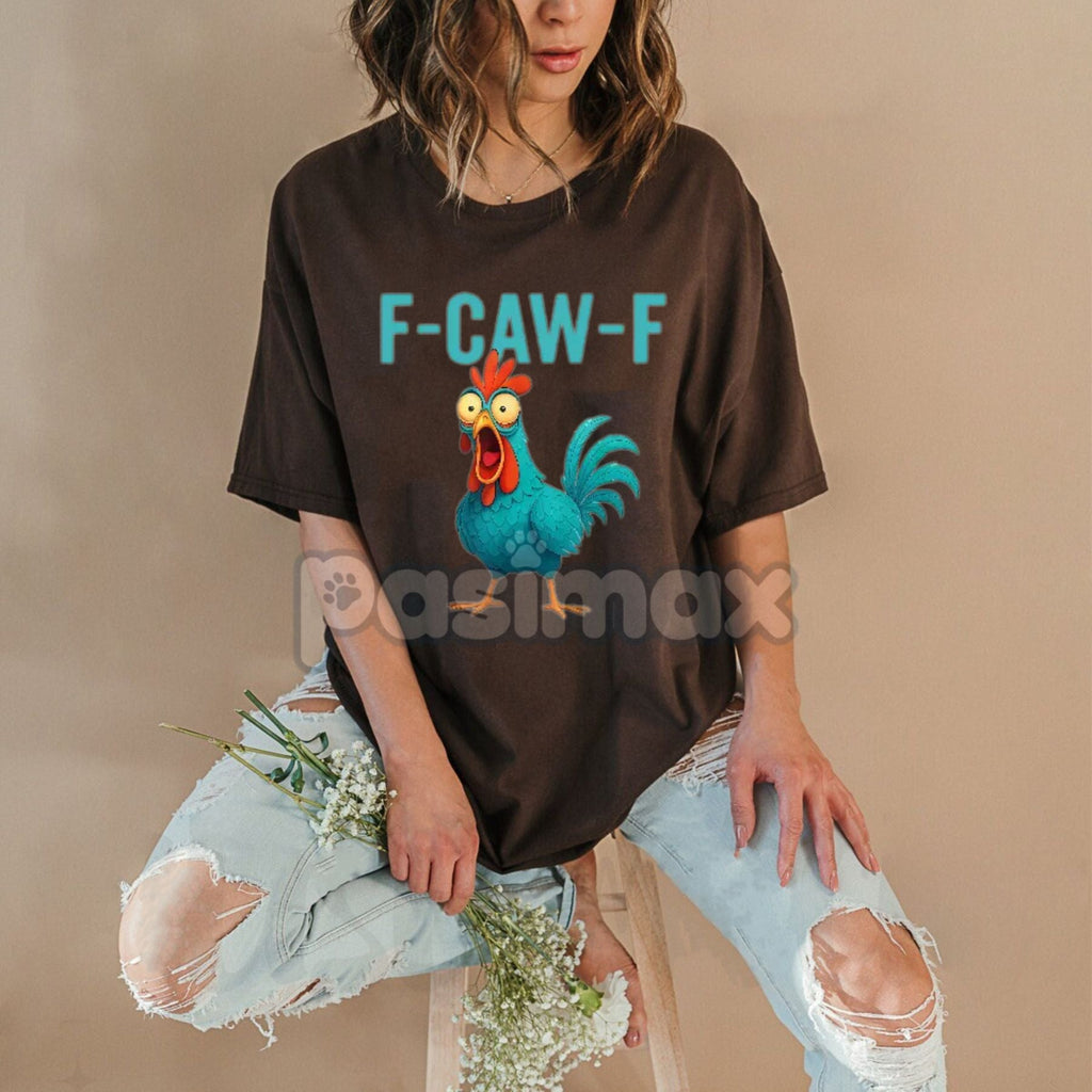 Pasimax Funny Rooster Chicken T-Shirt — back view