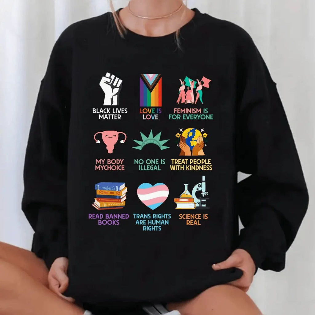 Pasimax Idaho Teacher "Everyone is Welcome Here" Sweatshirt — back view