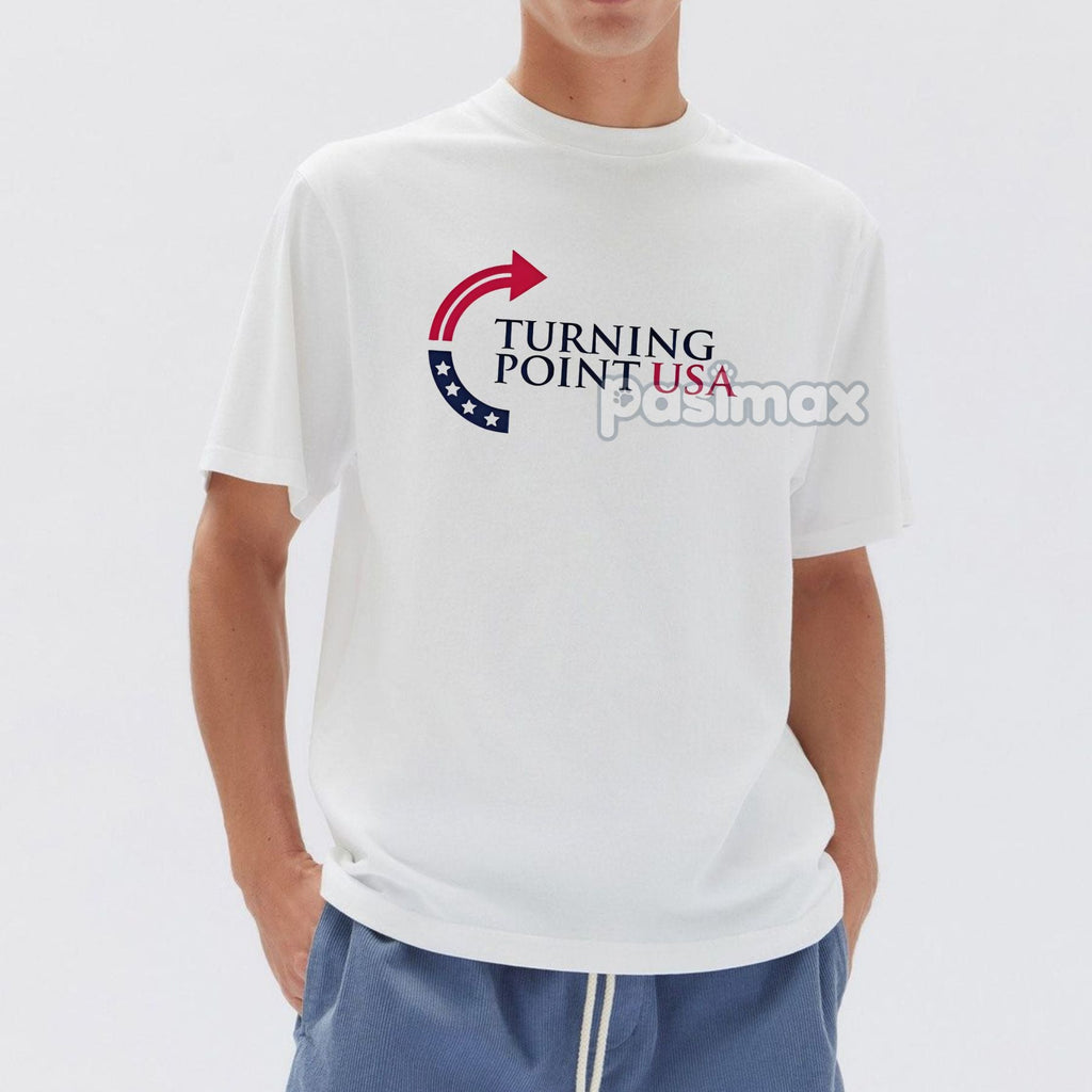 Pasimax Charlie Kirk & Turning Point USA T-Shirt — back view