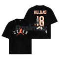 Pasimax Caleb Williams – Air Caleb #18 For Bears Nation Cotton Hoodie, Sweatshirt & T-Shirt — detail close-up