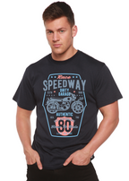 Spun Bamboo Speedway Motorcycle Spun Bamboo® Men's Bamboo Viscose/Organic Cotton Short Sleeve Graphic T-Shirt — lifestyle con