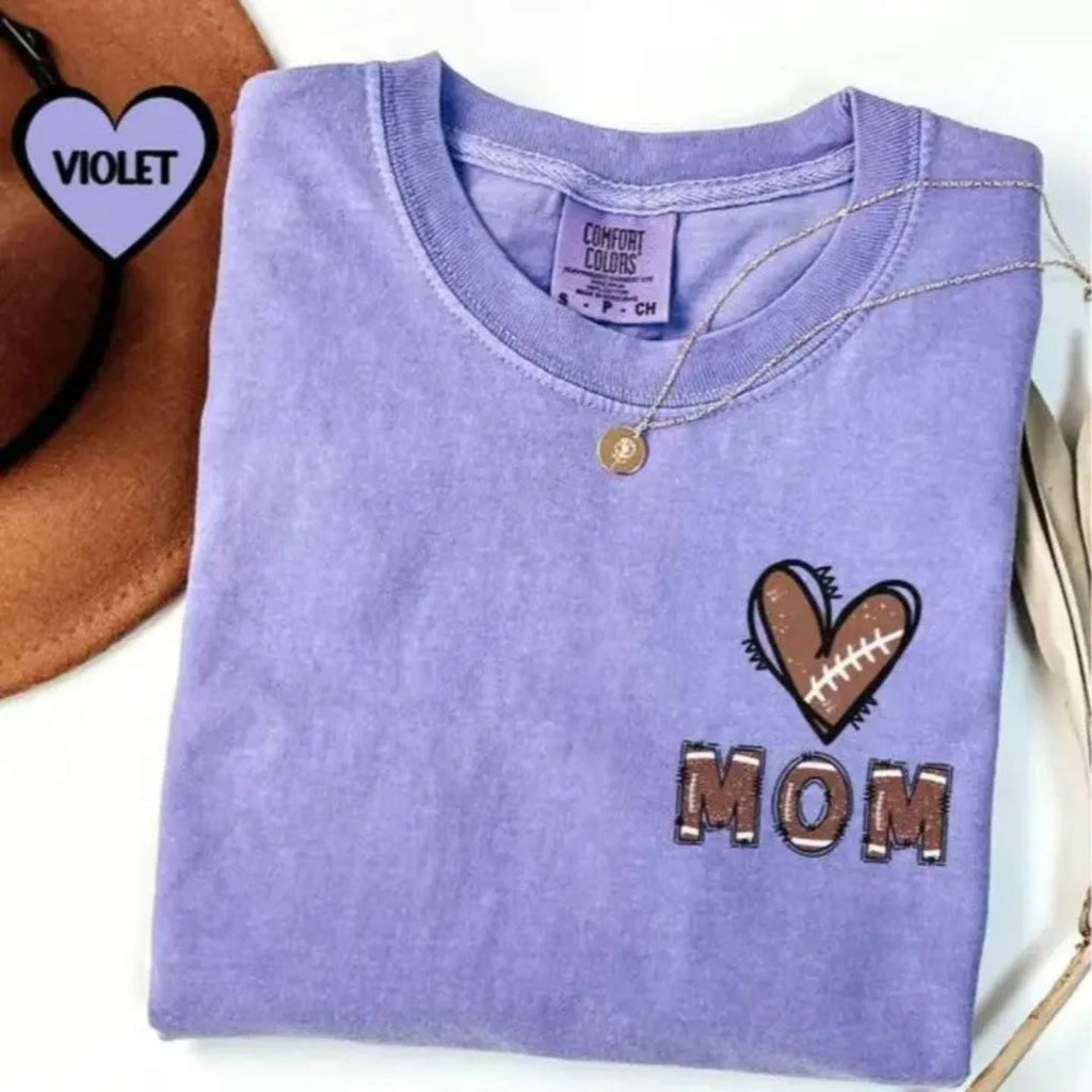 Pasimax Custom Football Mom Shirt — back view