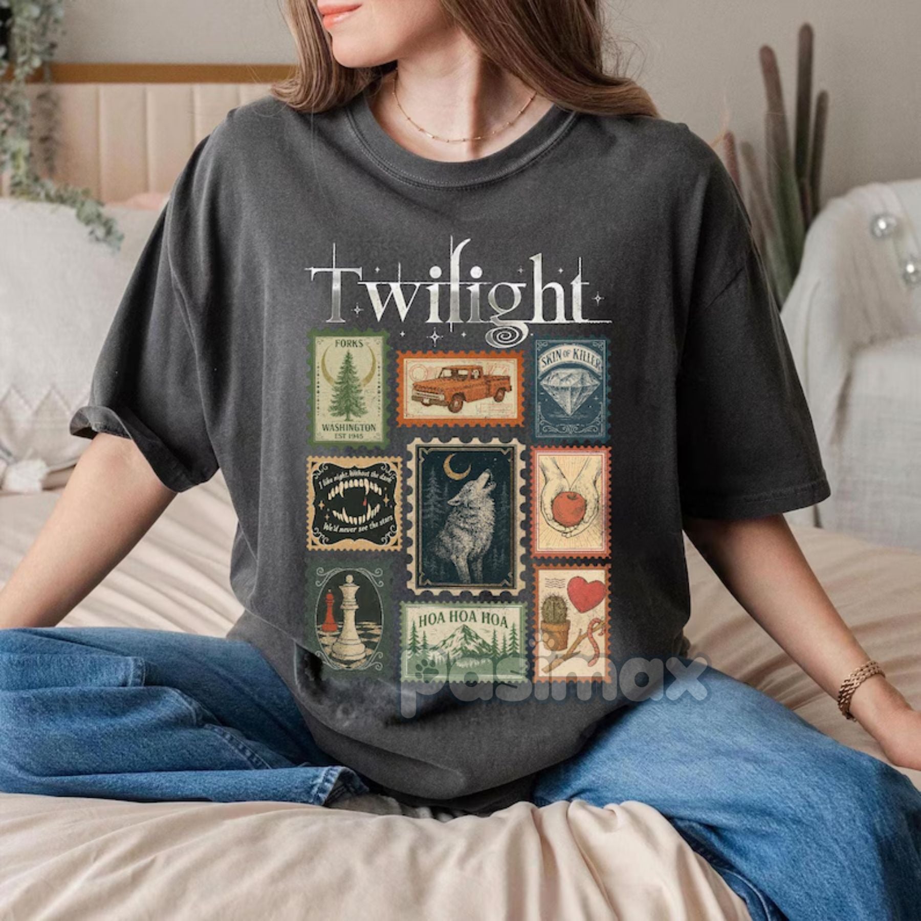 Pasimax 'Forks Washington' Inspired T-shirt — back view