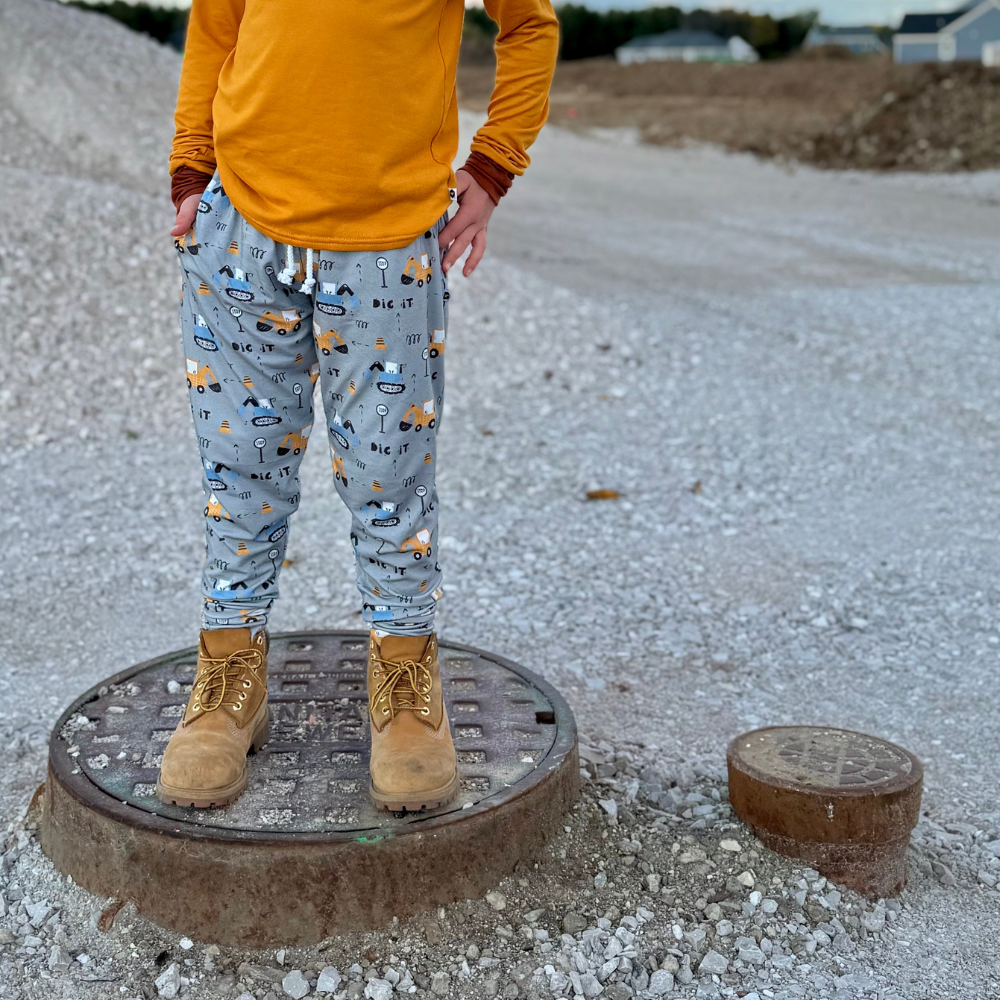 bumblitostore Bamboo Jogger Pants in Dig It — main product shot