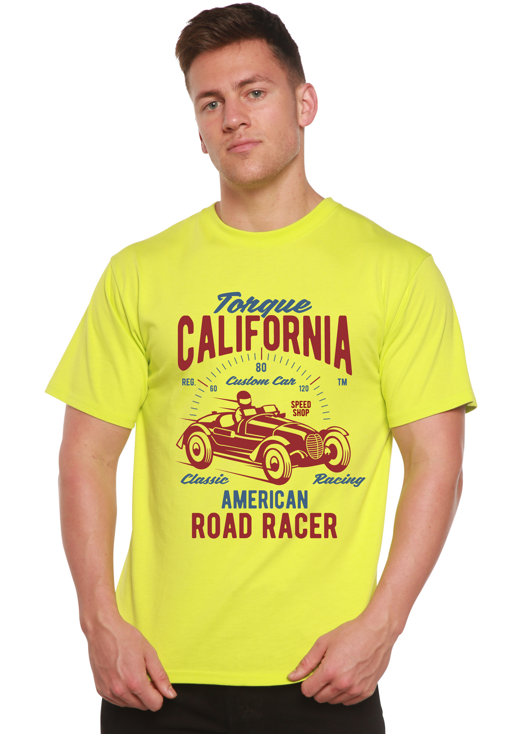 Spun Bamboo Torque California Spun Bamboo® Men's Bamboo Viscose/Organic Cotton Short Sleeve Graphic T-Shirt — back view