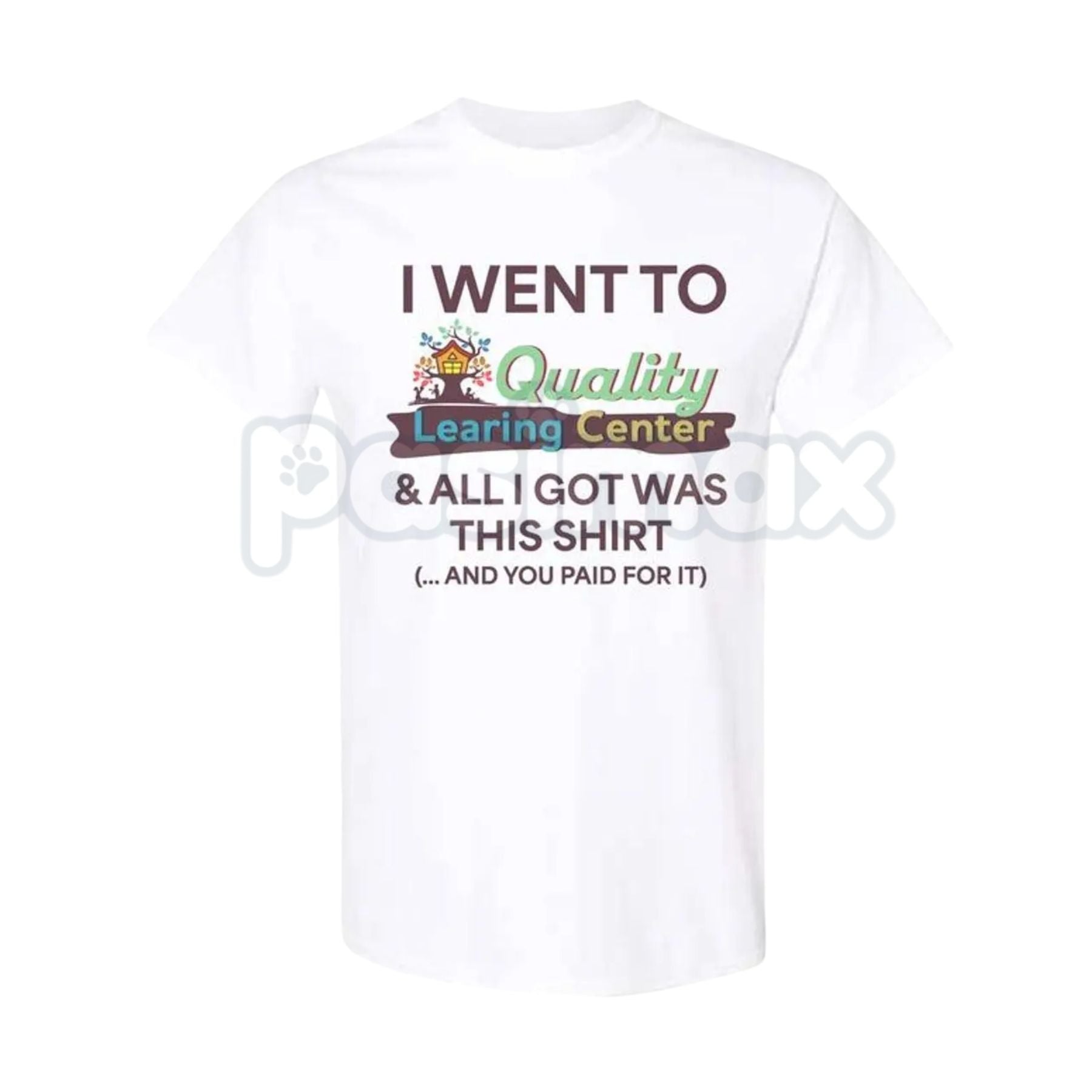 Pasimax Learning Center Comfy and Quality T-Shirt - Vintage 90s Daycare Aesthetic Tee, Retro Educational Parody Shirt, Nostal
