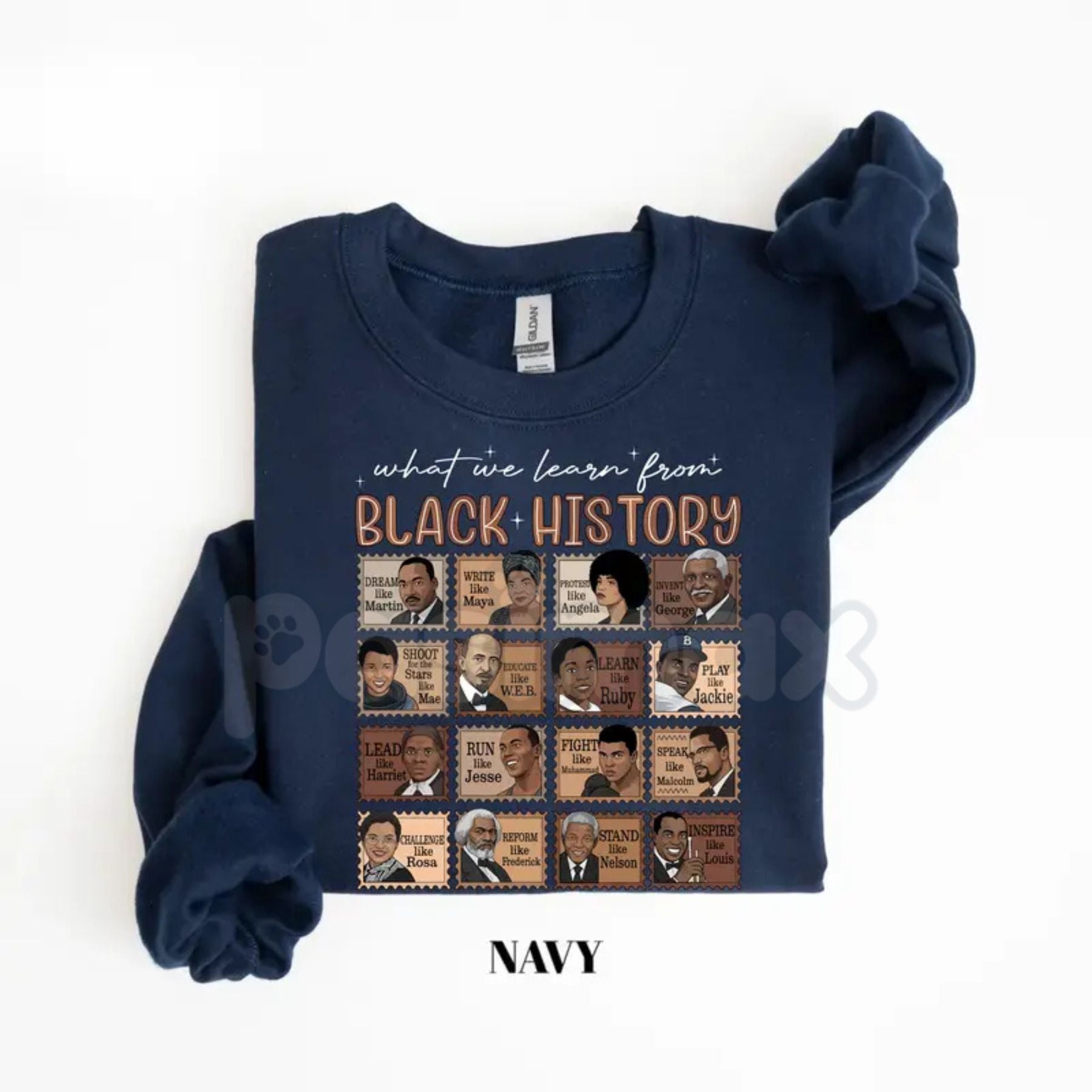 Pasimax What We Learn From Black History Sweatshirt | Educational Black History Month Crewneck | Social Justice Graphic Shirt