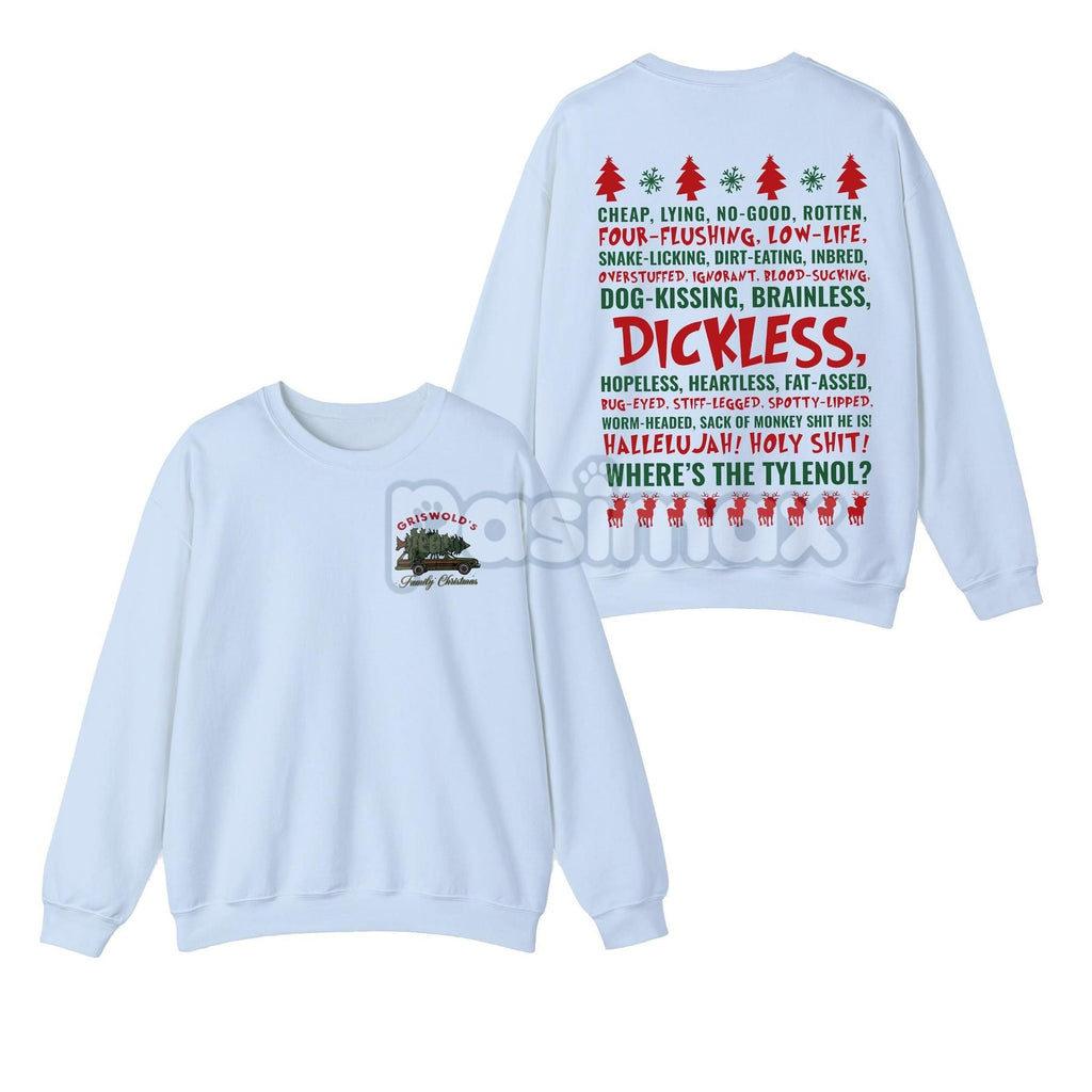 Pasimax Dickless Griswold Christmas Sweatshirt — back view
