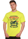 Spun Bamboo Motorcycle Ride Free Men's Bamboo Viscose/Organic Cotton Short Sleeve Graphic T-Shirt — main product shot