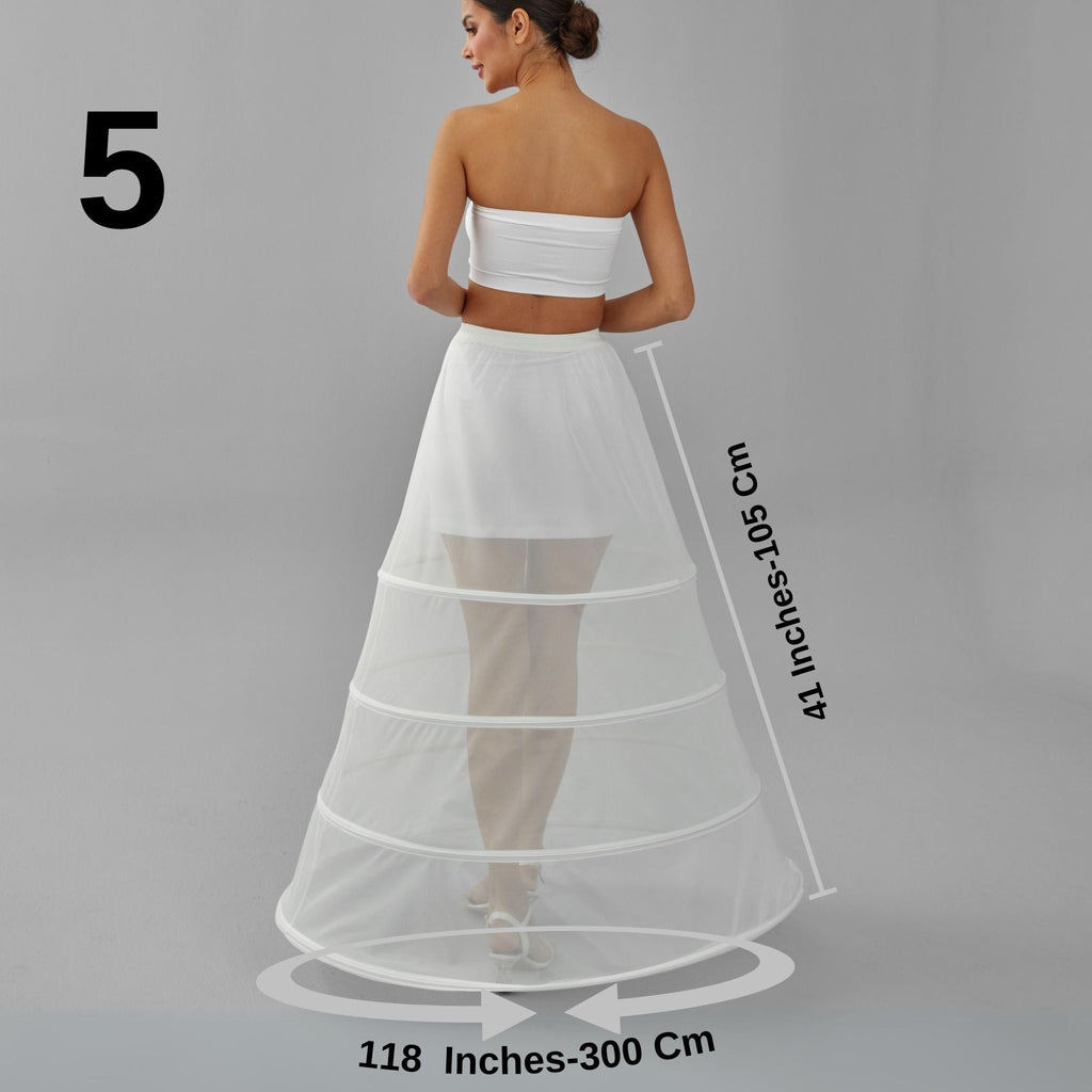 Charming White Petticoat for Wedding Gown, Four Hoop Skirt – Bridal Port