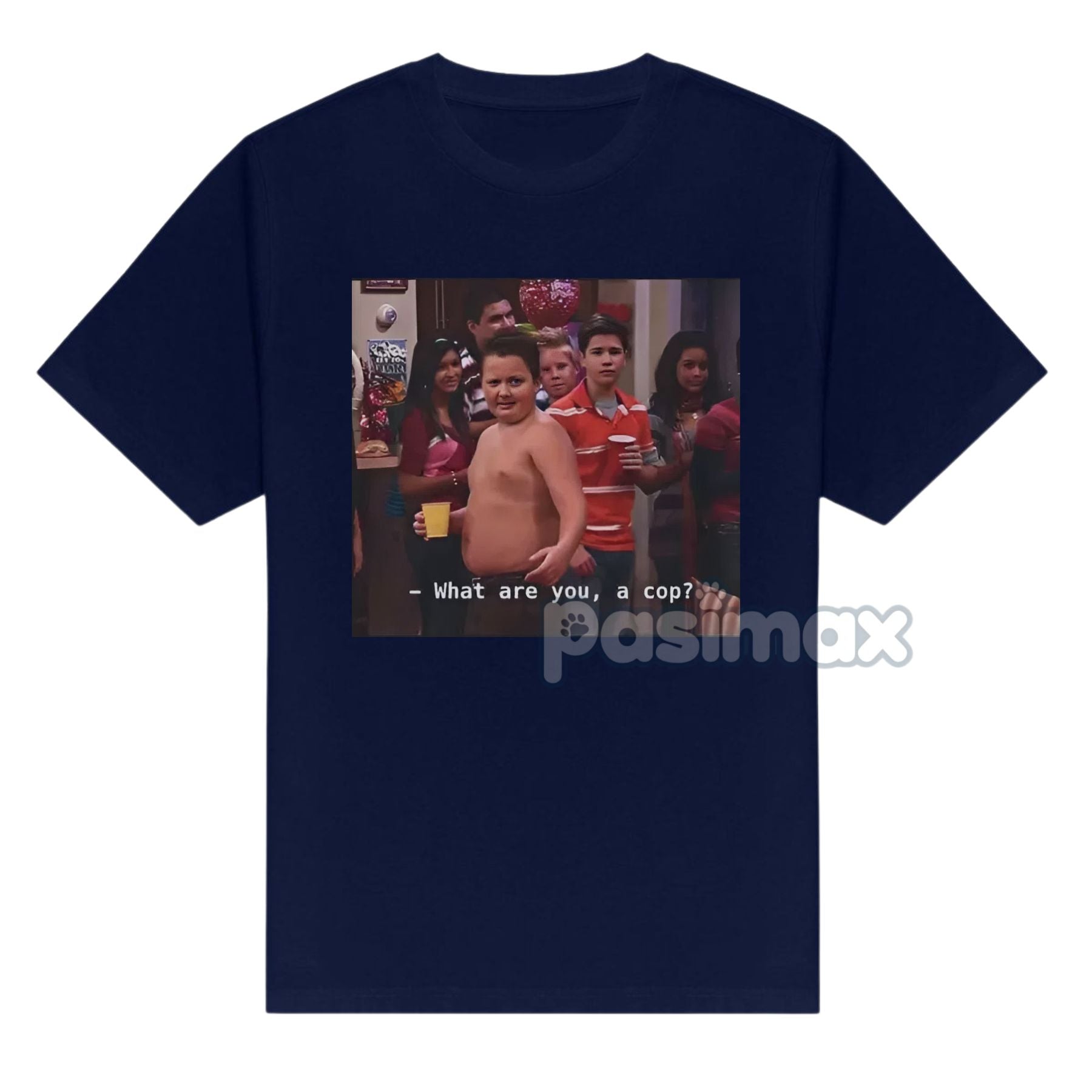 Pasimax Gibby "What Are You A Cop" T-Shirt — back view