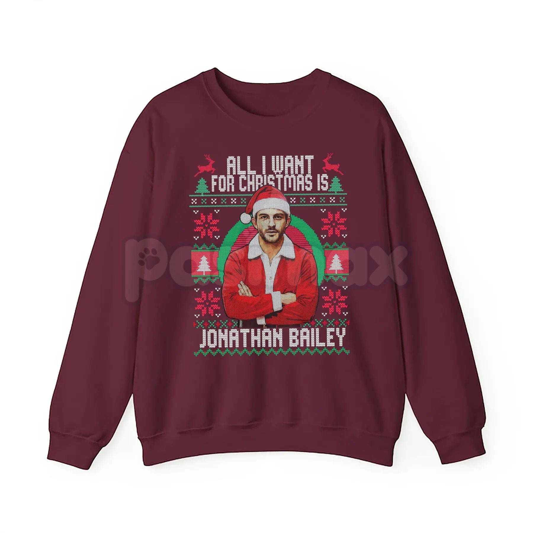Pasimax Fiyero All I Want For Christmas Is Jonathan Bailey Christmas Shirt | Wicked Movie Fan Ugly Xmas Sweatshirt | Broadway