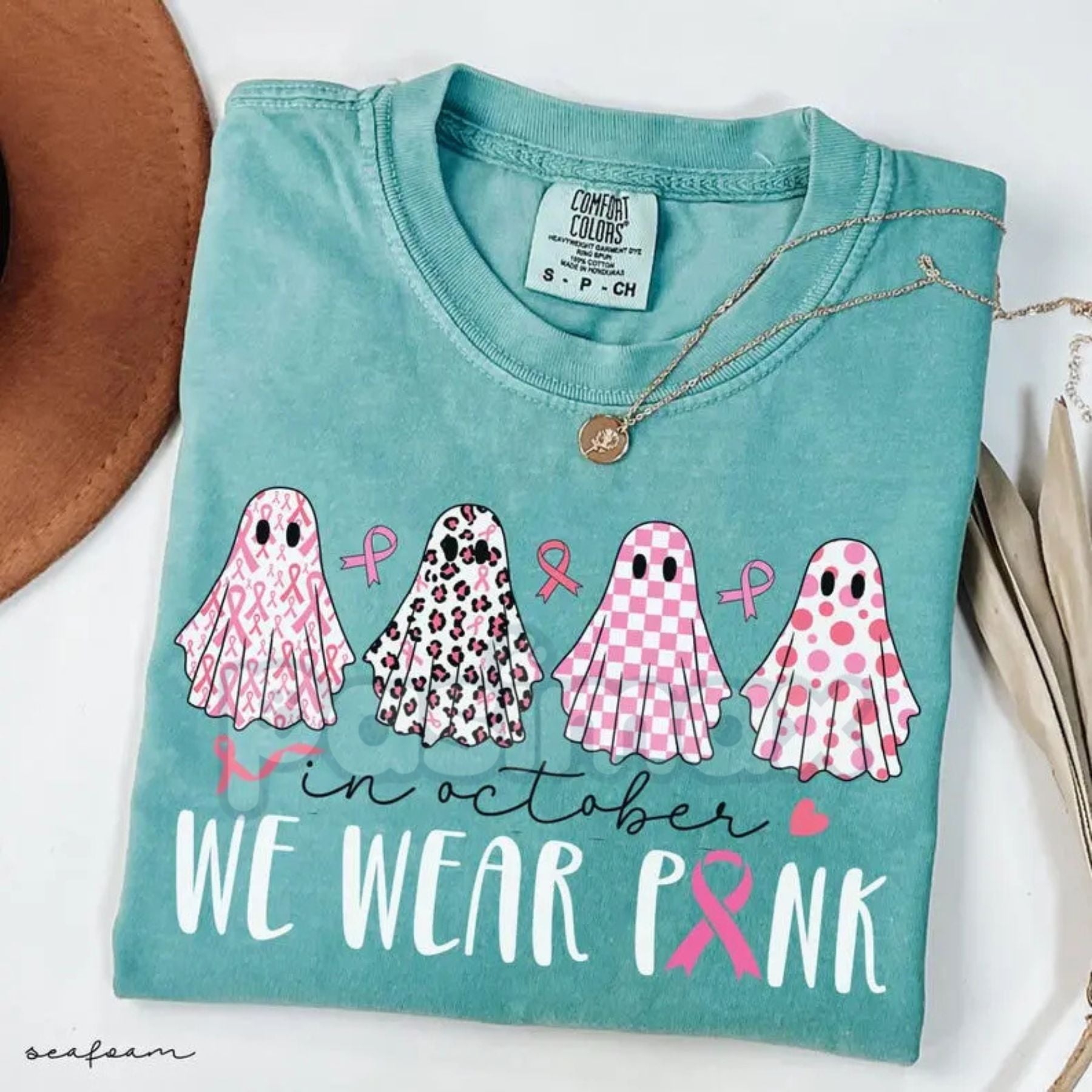 Pasimax Comfort Colors® Breast Cancer Unity Support T-Shirt — back view