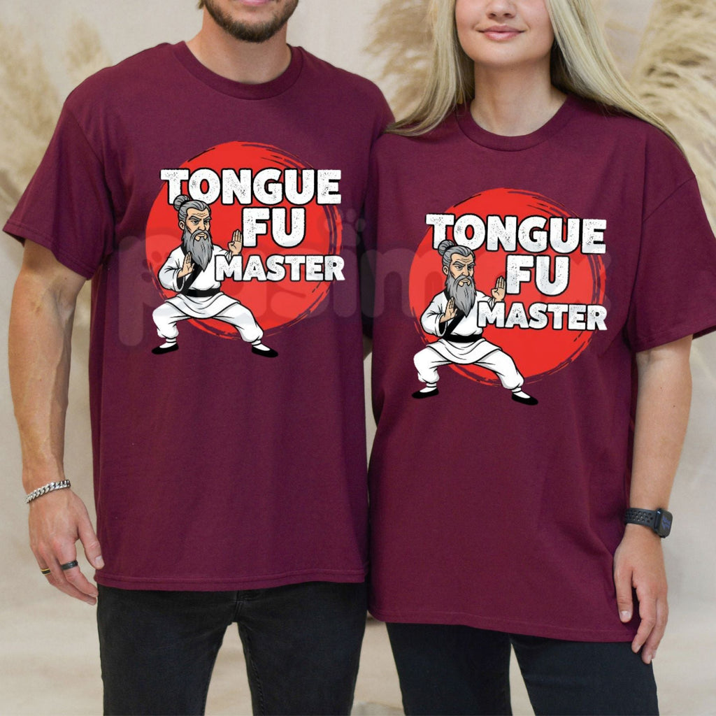 "Tongue Fu Master" Funny T-Shirt – Martial Arts Parody Graphic Tee, Premium 100% Cotton Witty Wordplay Top, Soft Lived-In Heavyweight Sarcastic Humor Shirt, Made in USA