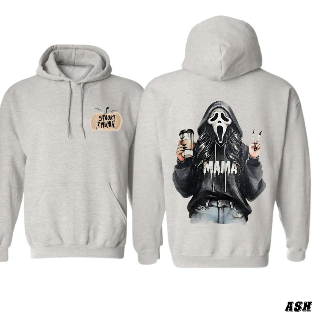 Pasimax Spooky Mama Coffee Ghost Hoodie — back view