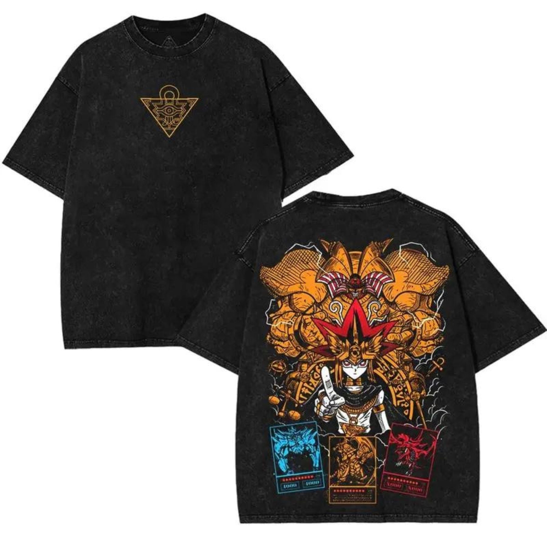 Pasimax God Card & Exodia Yu-Gi-Oh! T-Shirt — back view