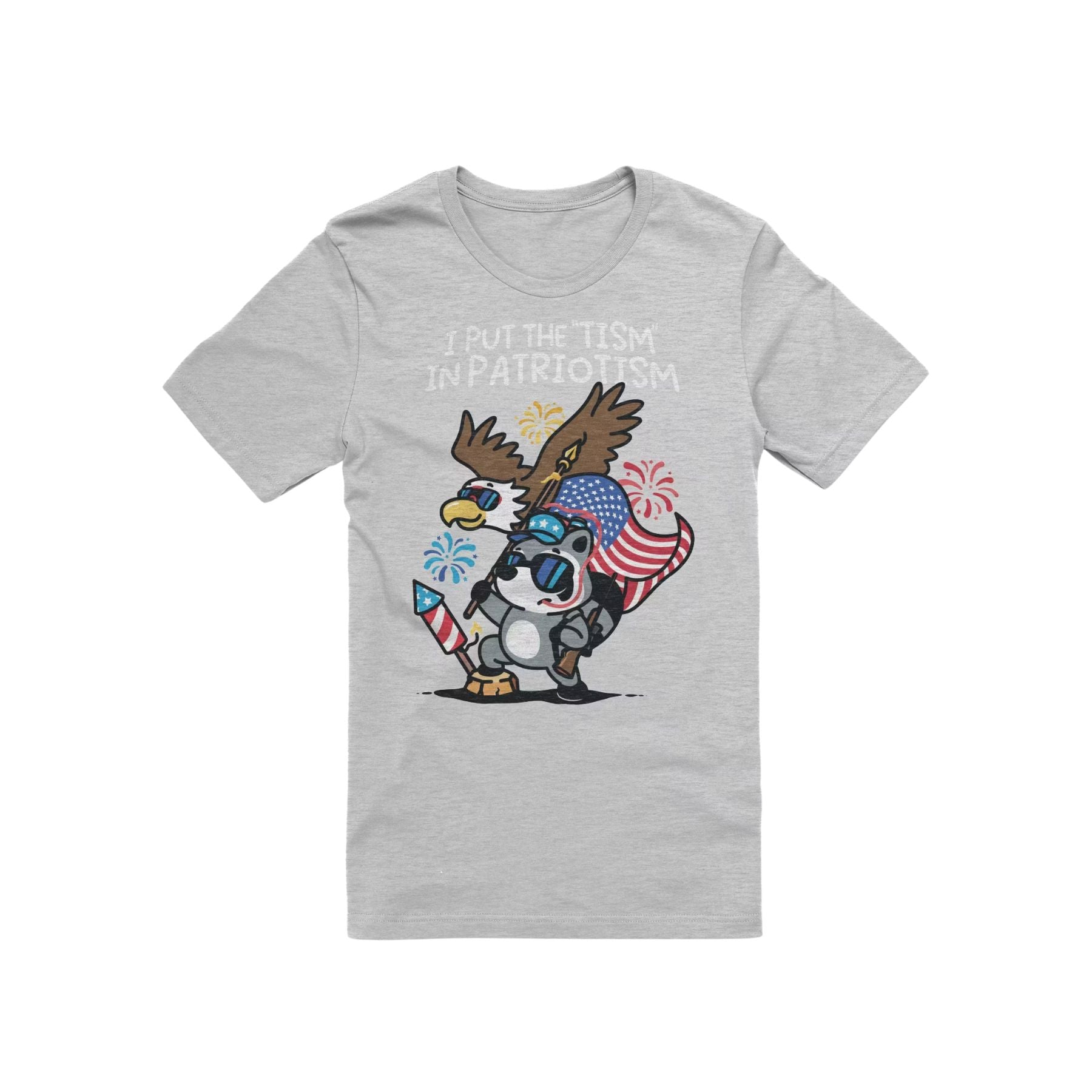 Pasimax 'Tism in Patriotism' T-shirt — back view