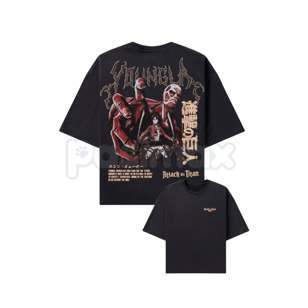 Pasimax Attack on Titan Anime T-Shirt (Shiganshina) - Titans Horror Graphic Tee, Themed AOT Fan Apparel, Freedom Seeker Gift 