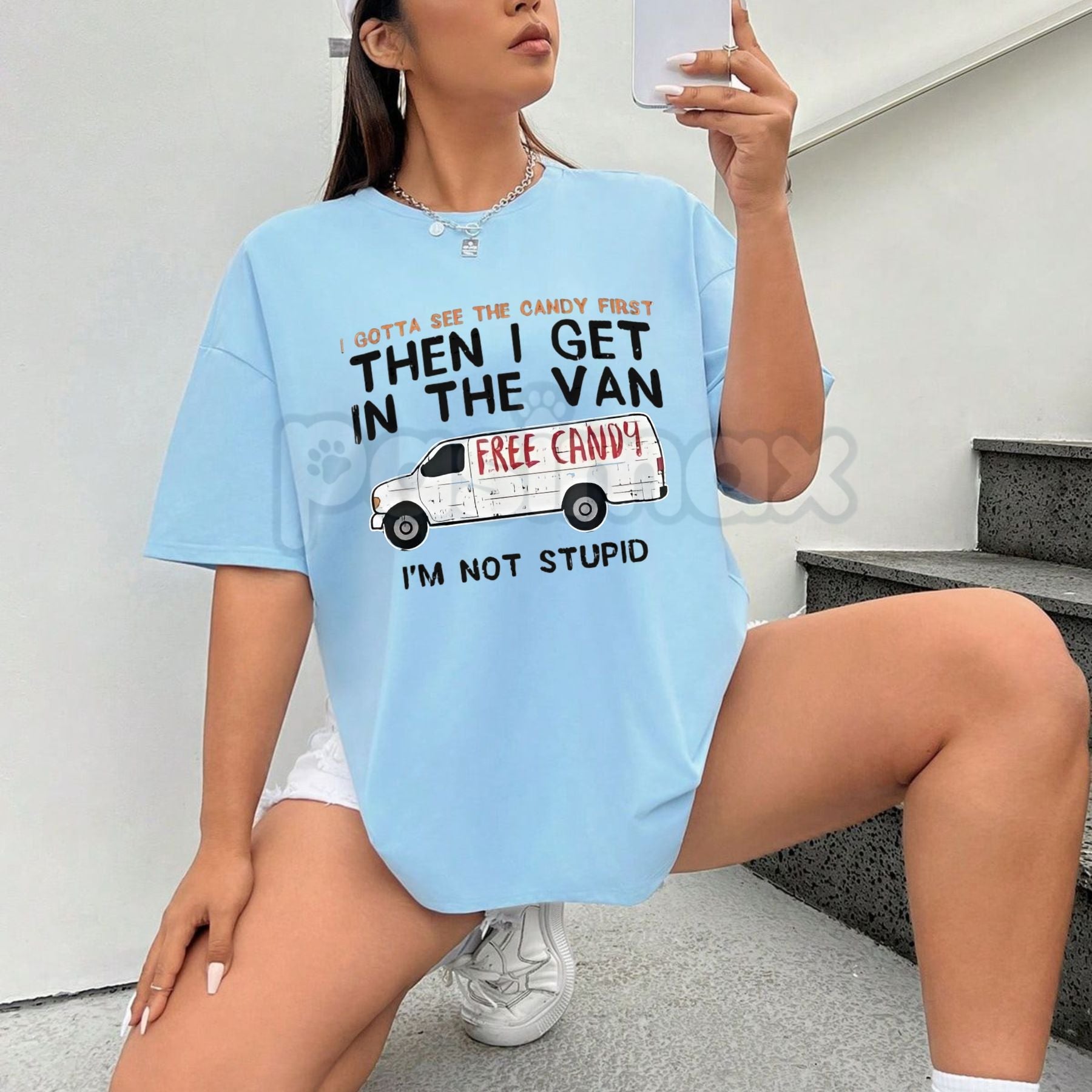 Pasimax "I Gotta See The Candy First" Funny Dark Humor T-Shirt - Sarcastic Edgy Men's Graphic Tee, Dark Comedy Slogan Shirt, 