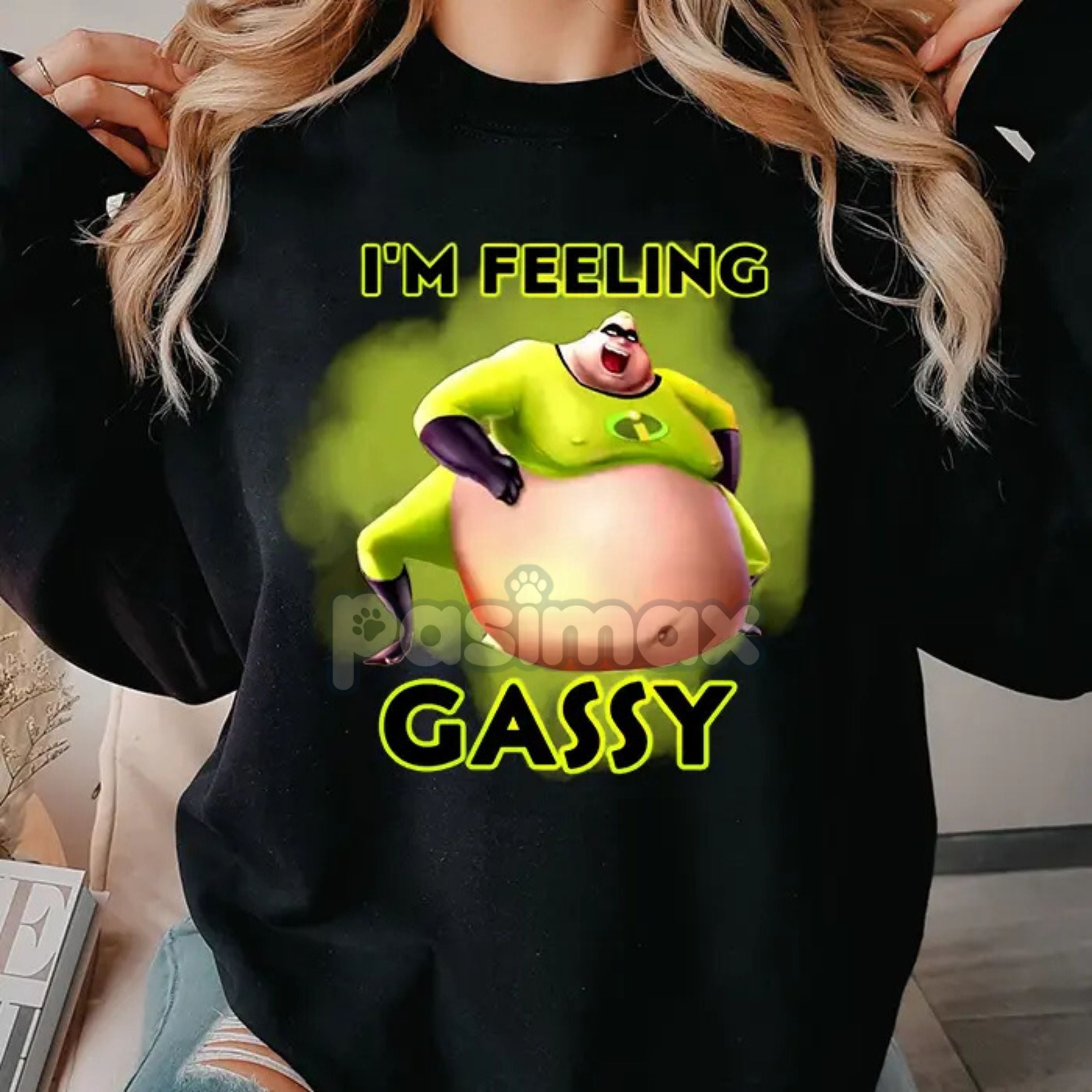 Pasimax The Incredibles Gassy Sweatshirt — back view